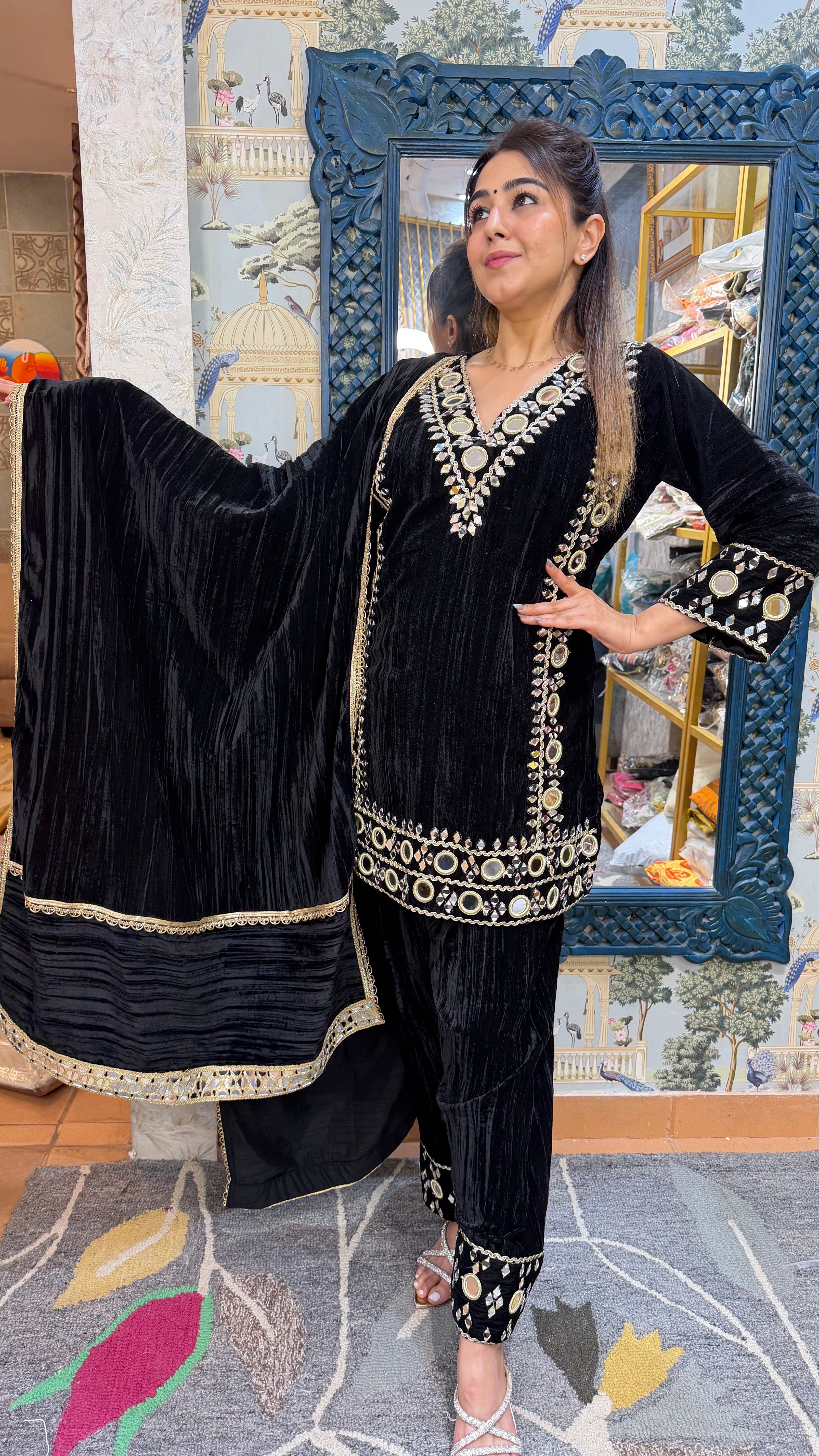 The Heera Velvet Farshi