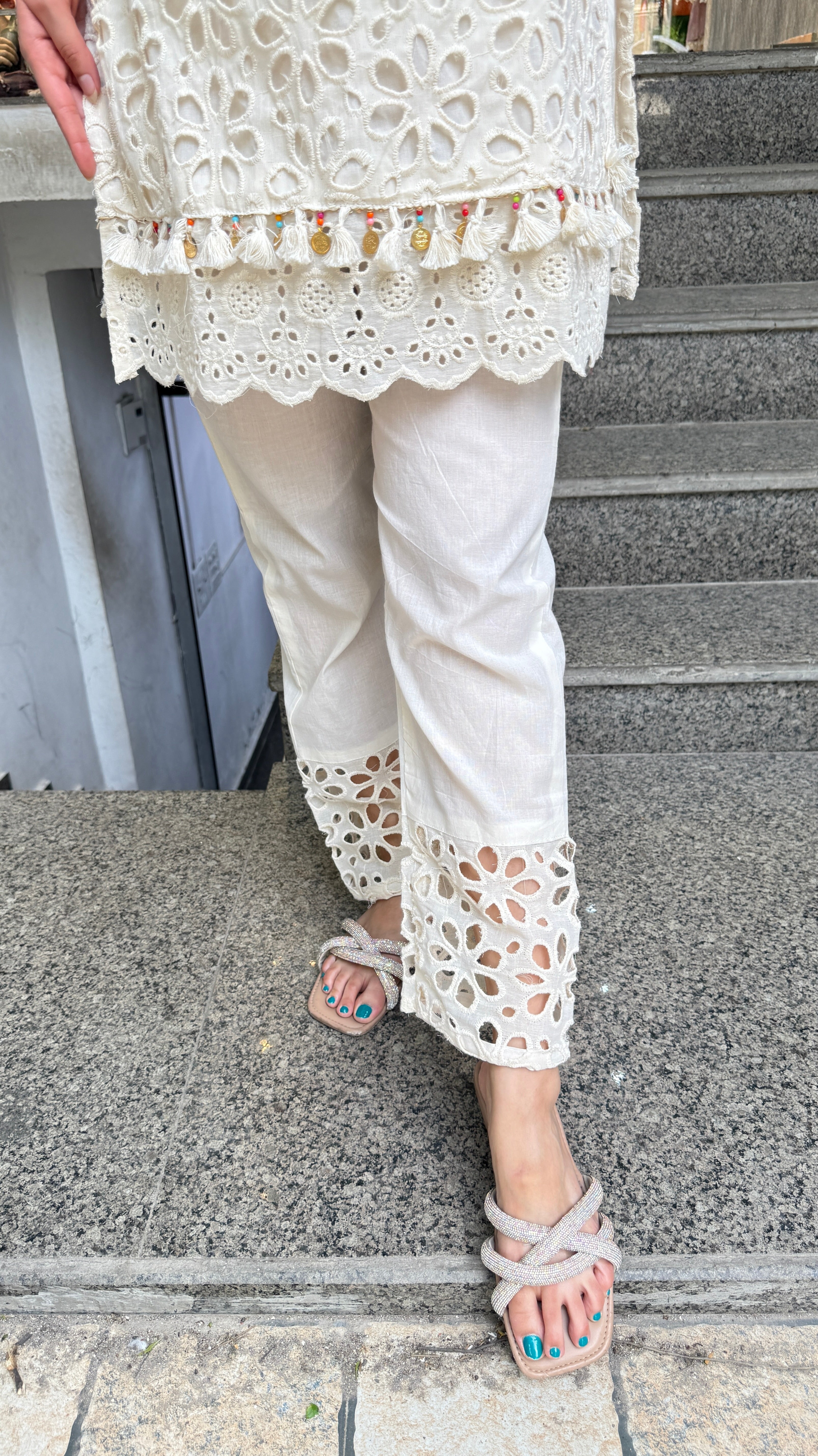 The Adira Schiffli Co Ord Set
