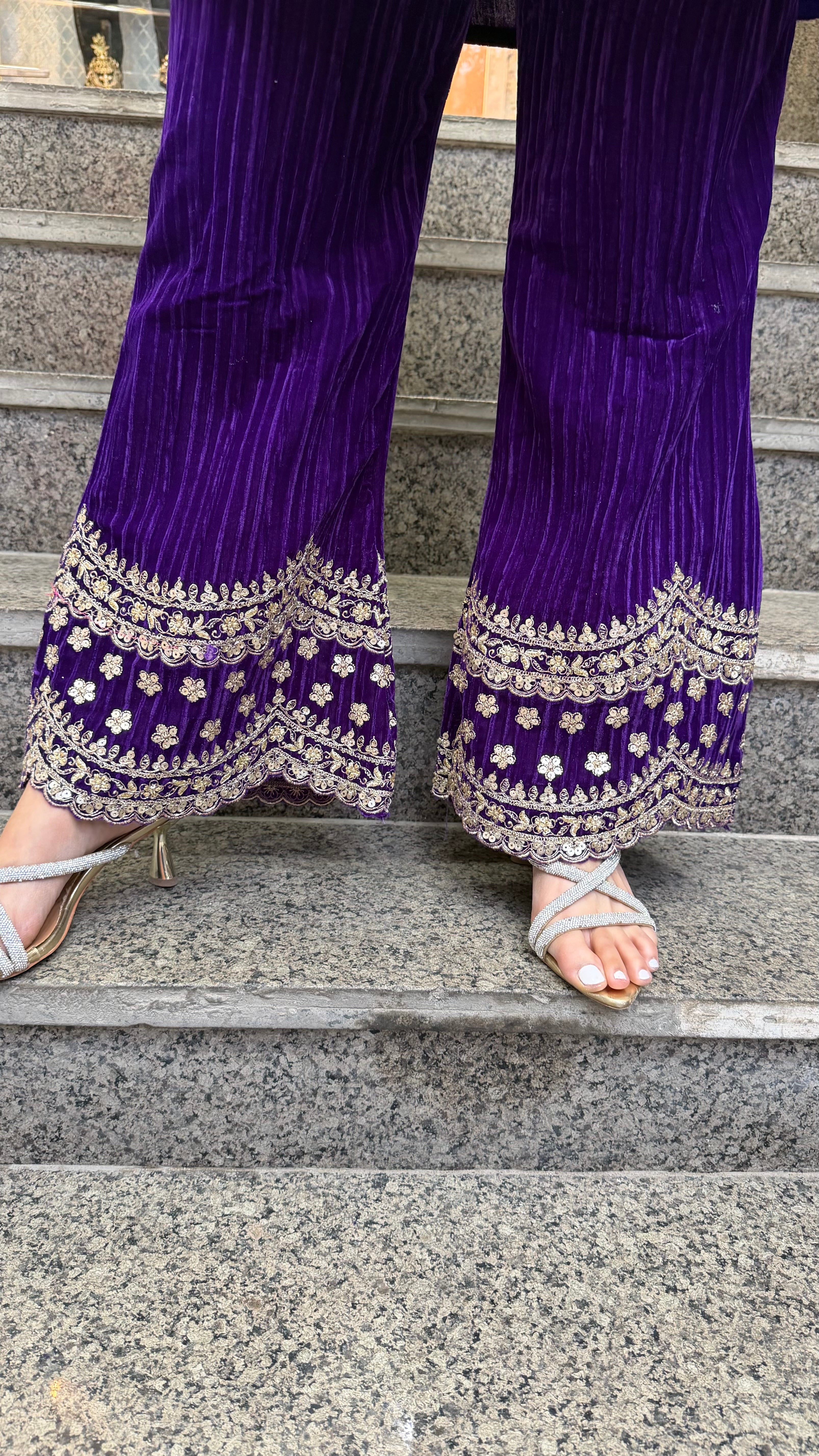 The Pankh Velevet Co Ord Set