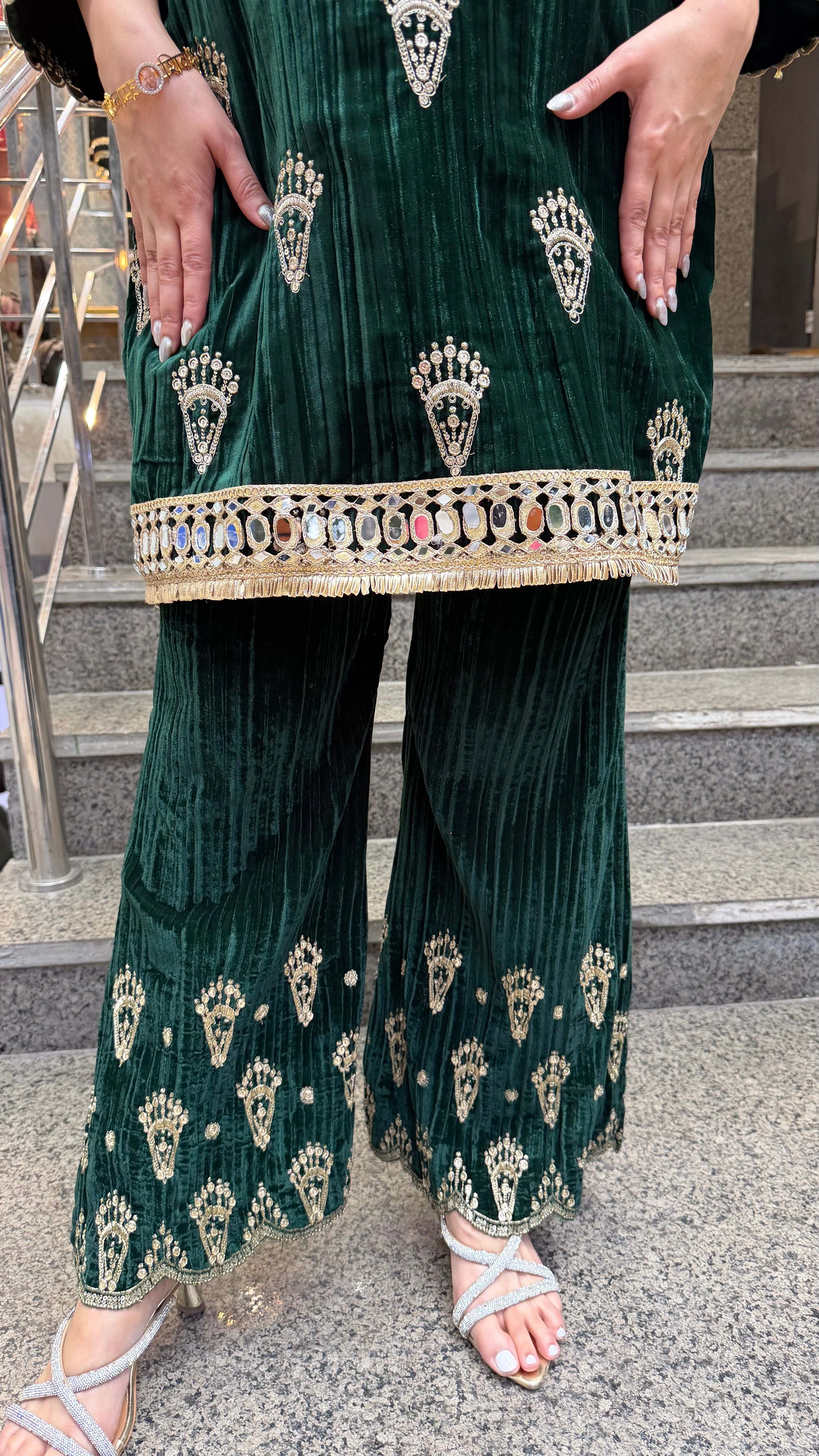 The Jhumki Velvet Co Ord Set