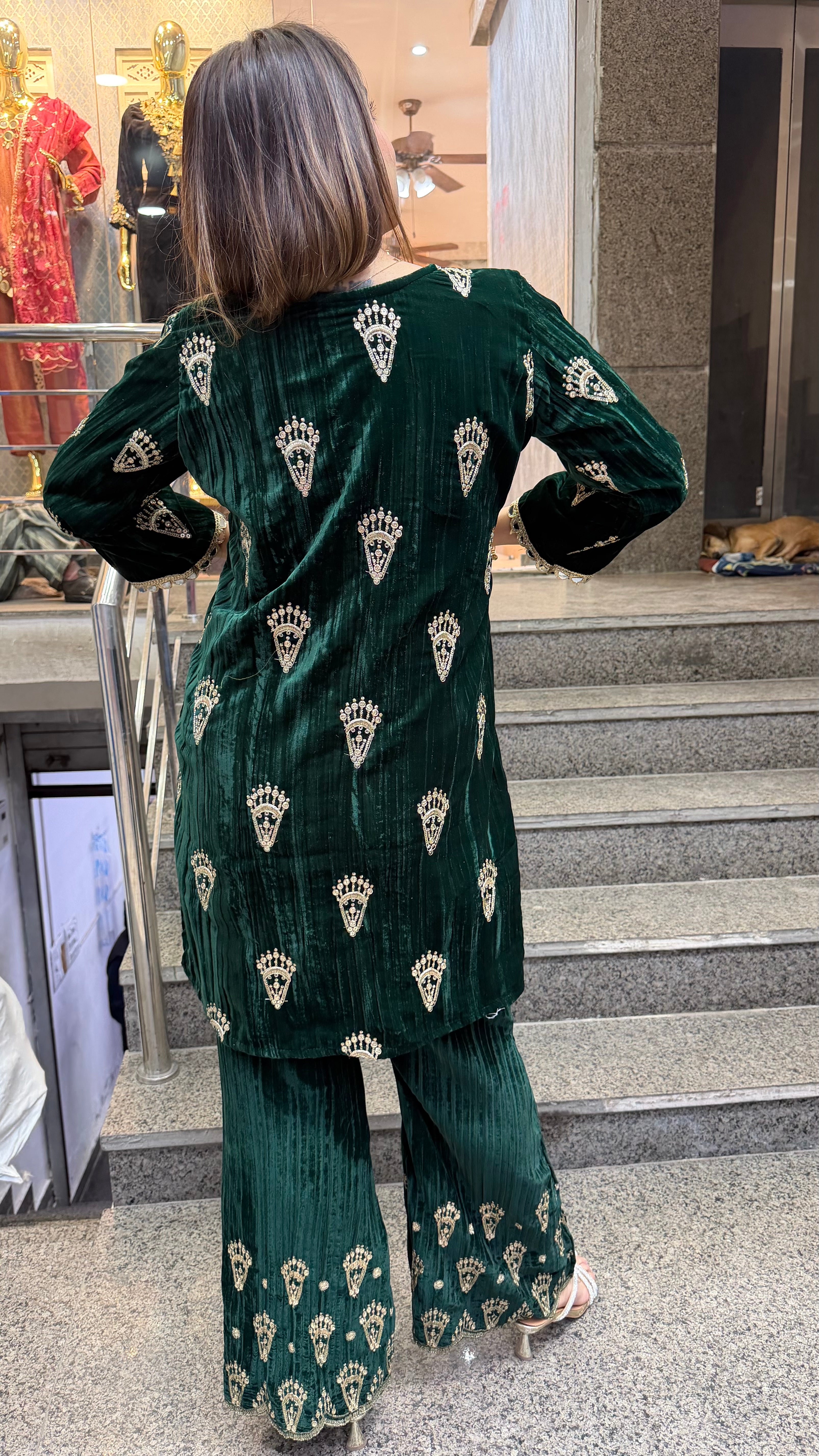 The Jhumki Velvet Co Ord Set