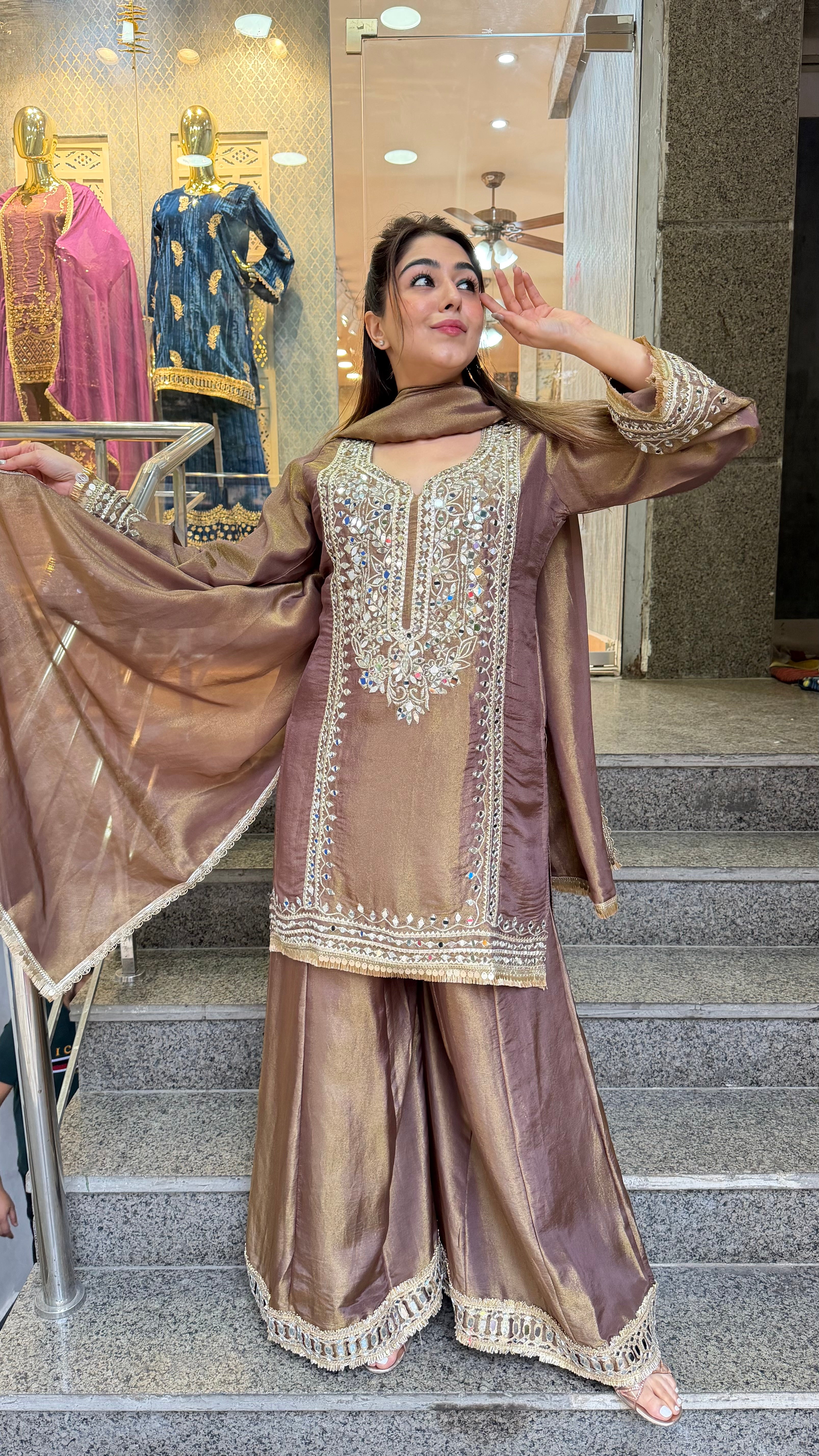 The Sajni Sharara Set