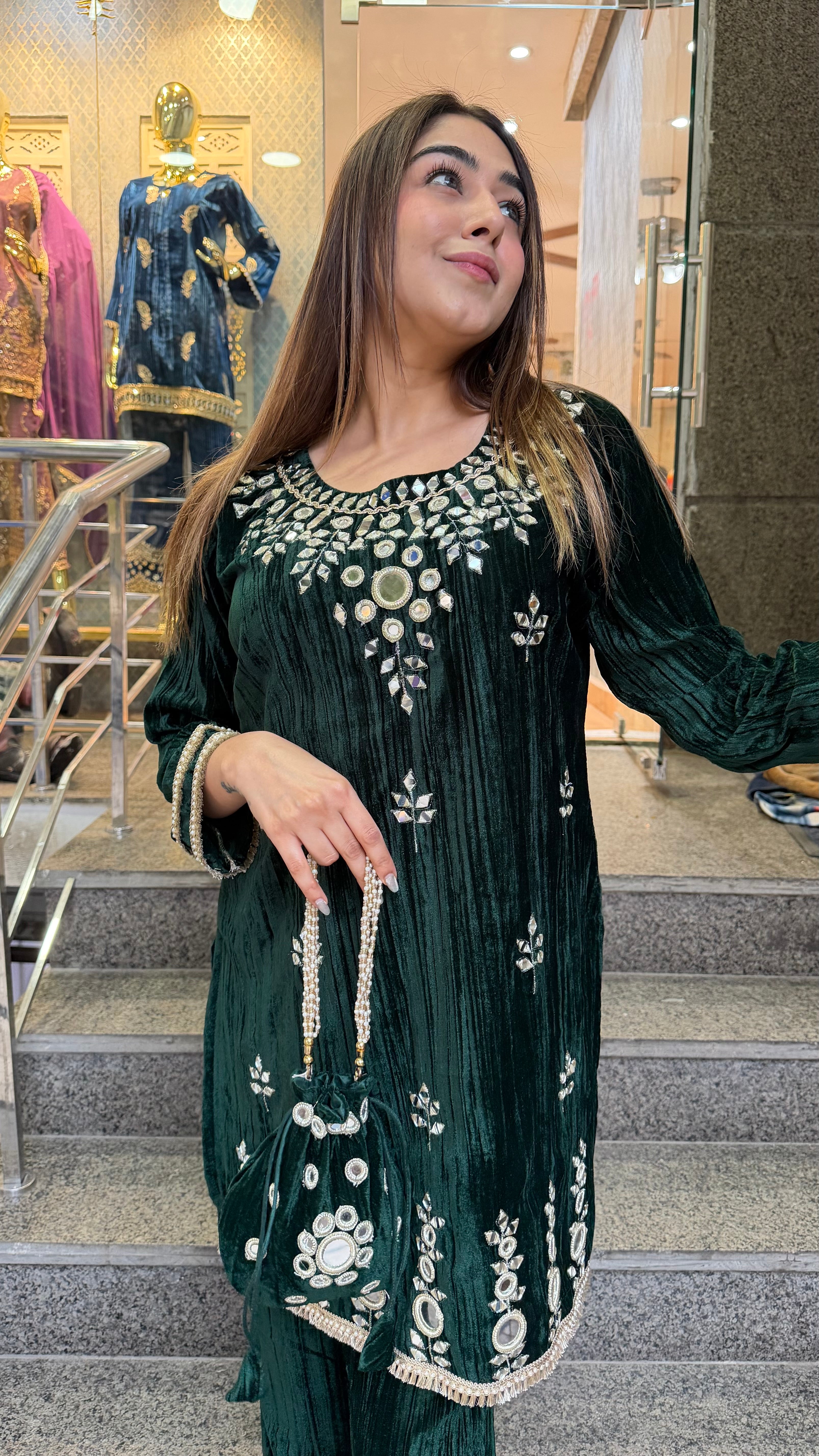 The Simran Velvet Co Ord Set