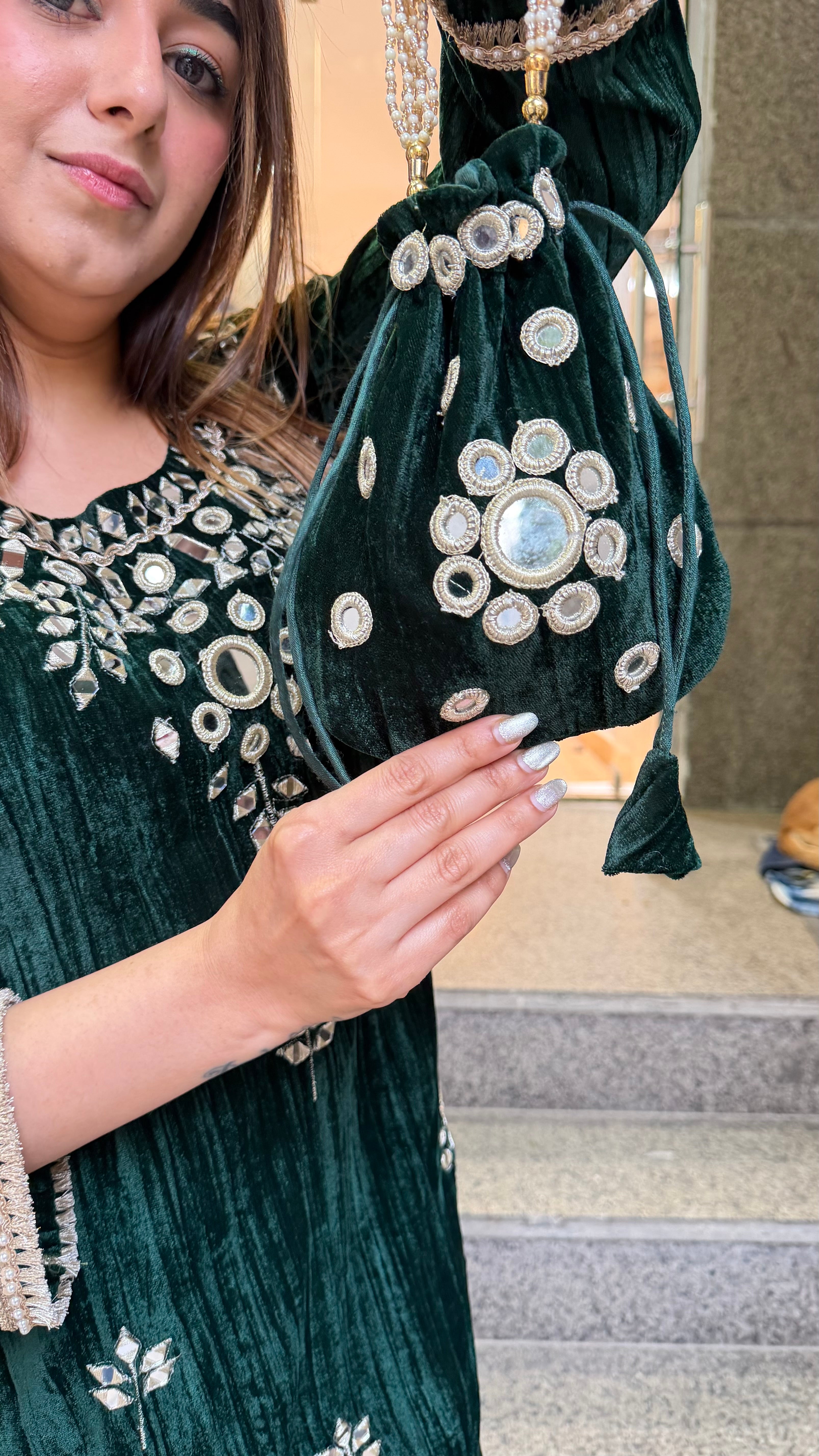 The Simran Velvet Co Ord Set