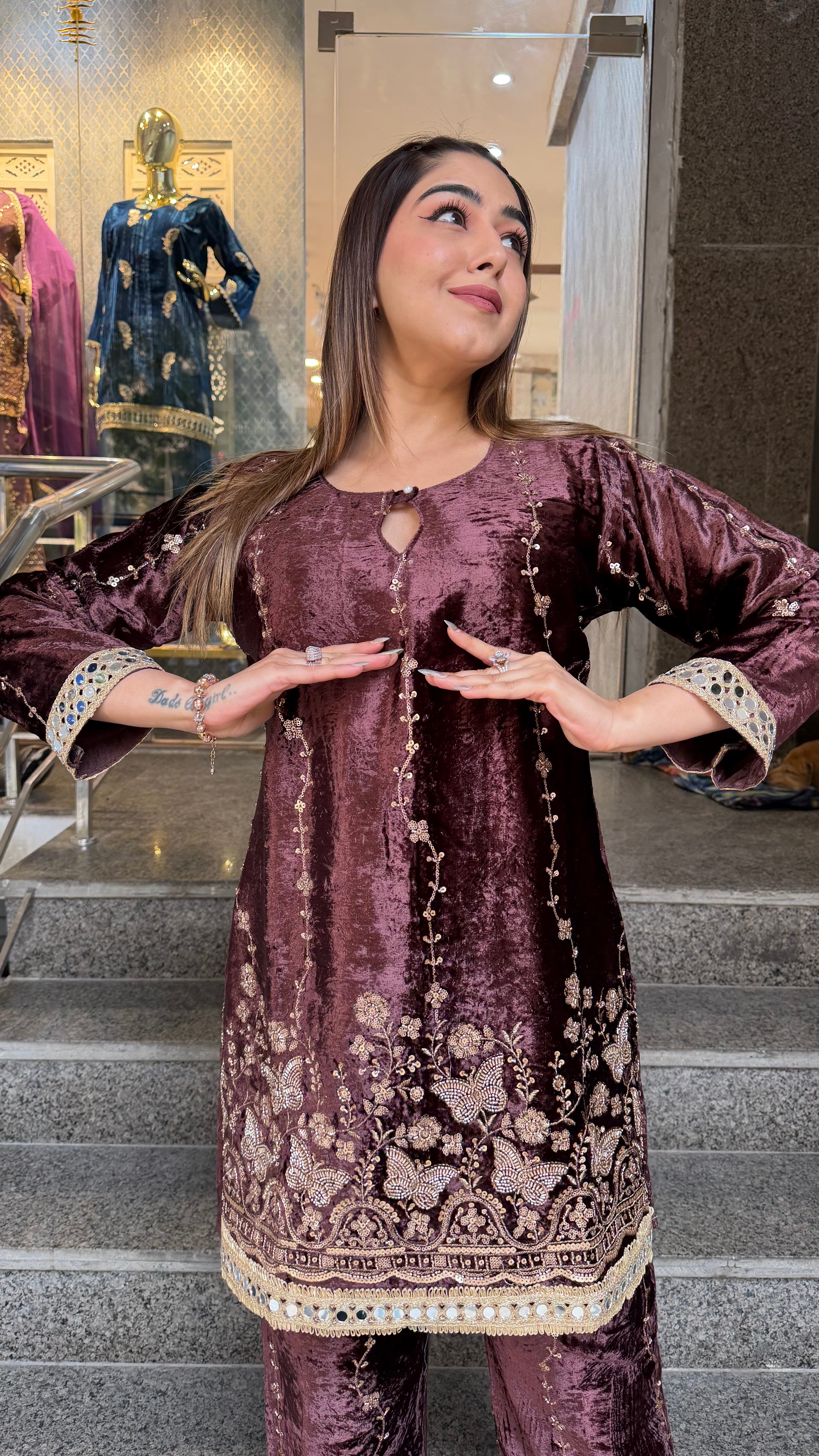 The Deewani Velevet Co Ordset