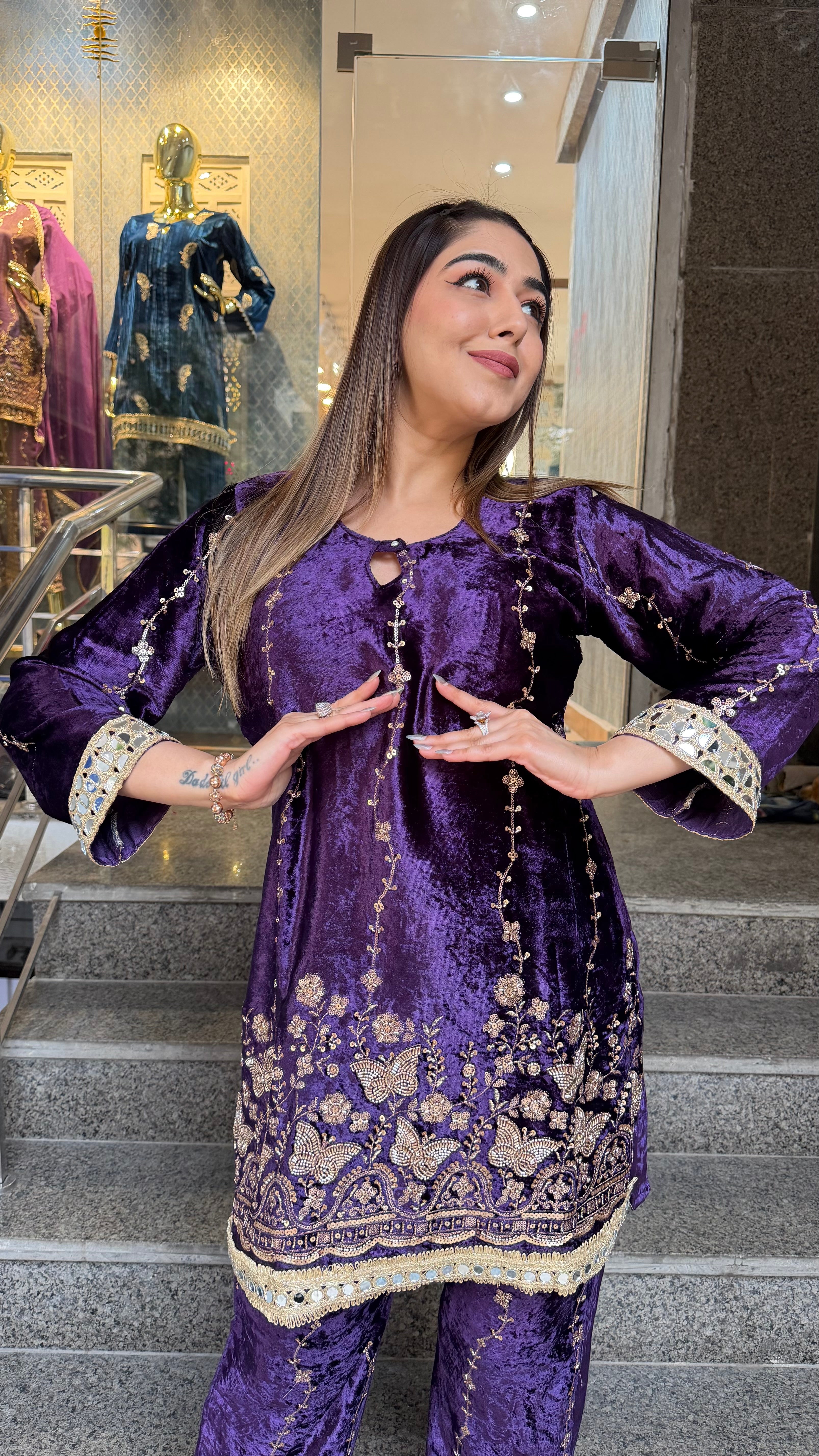 The Deewani Velevet Co Ordset