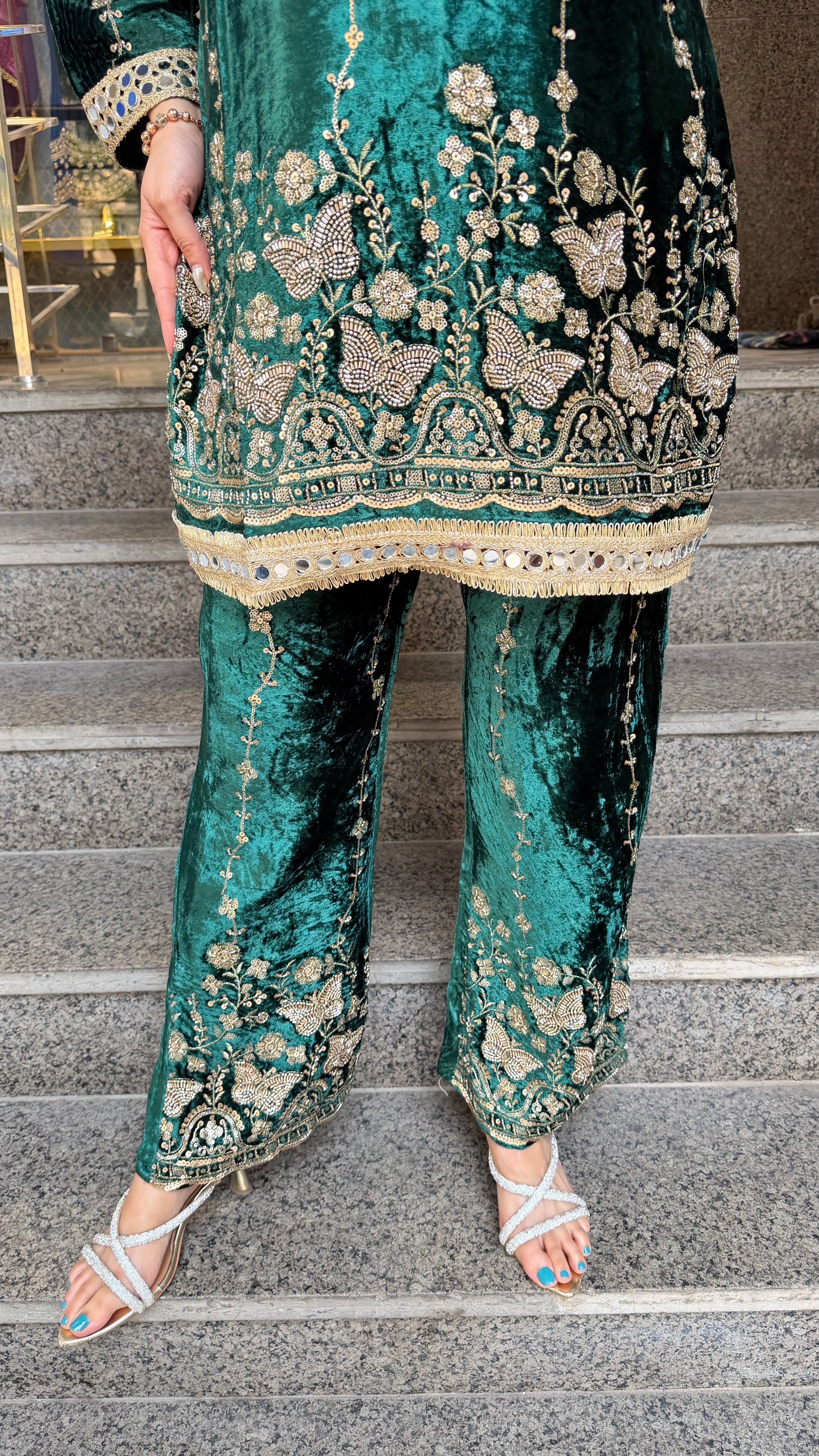 The Deewani Velevet Co Ordset