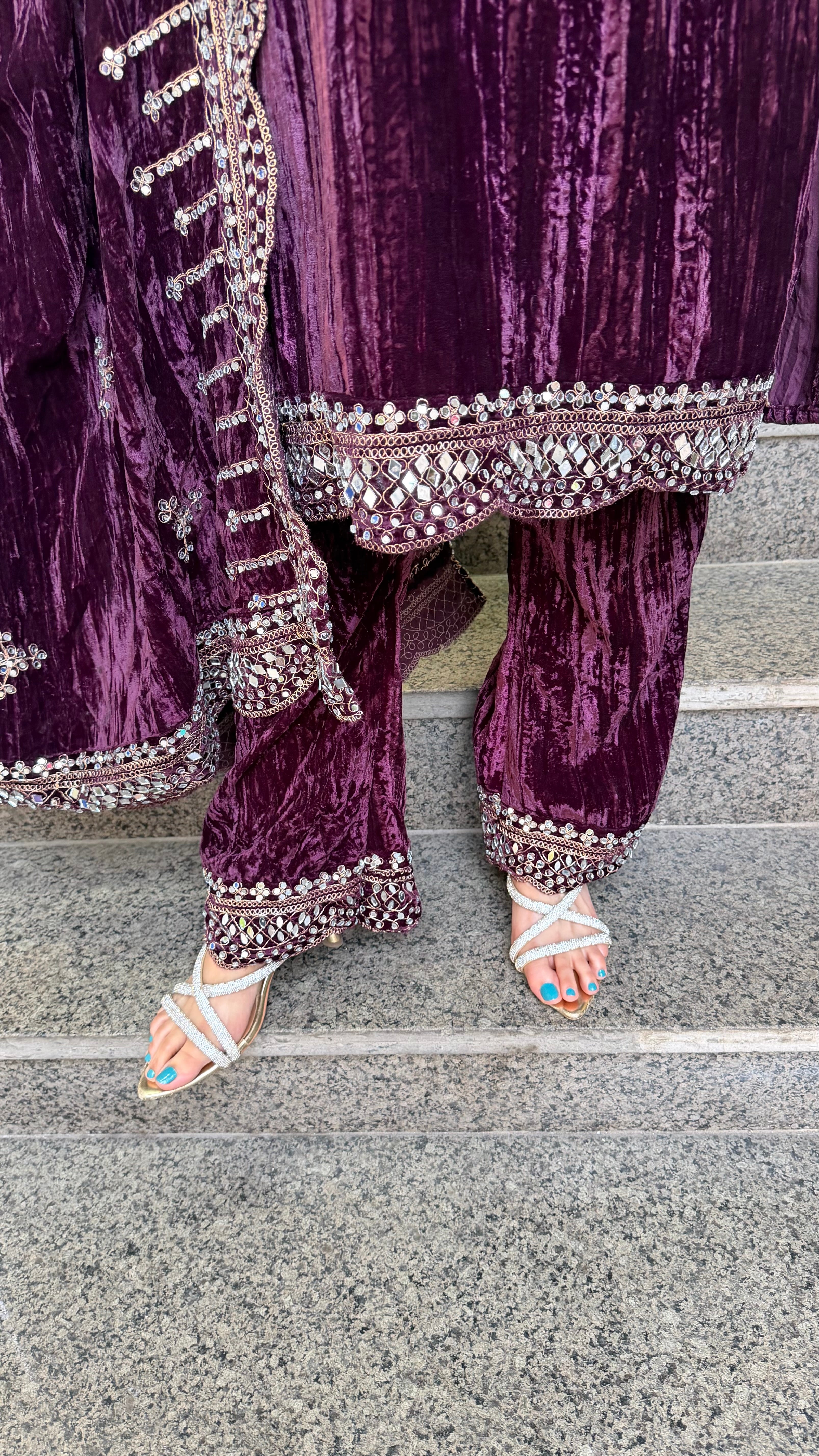 The Chunri Velvet Suit