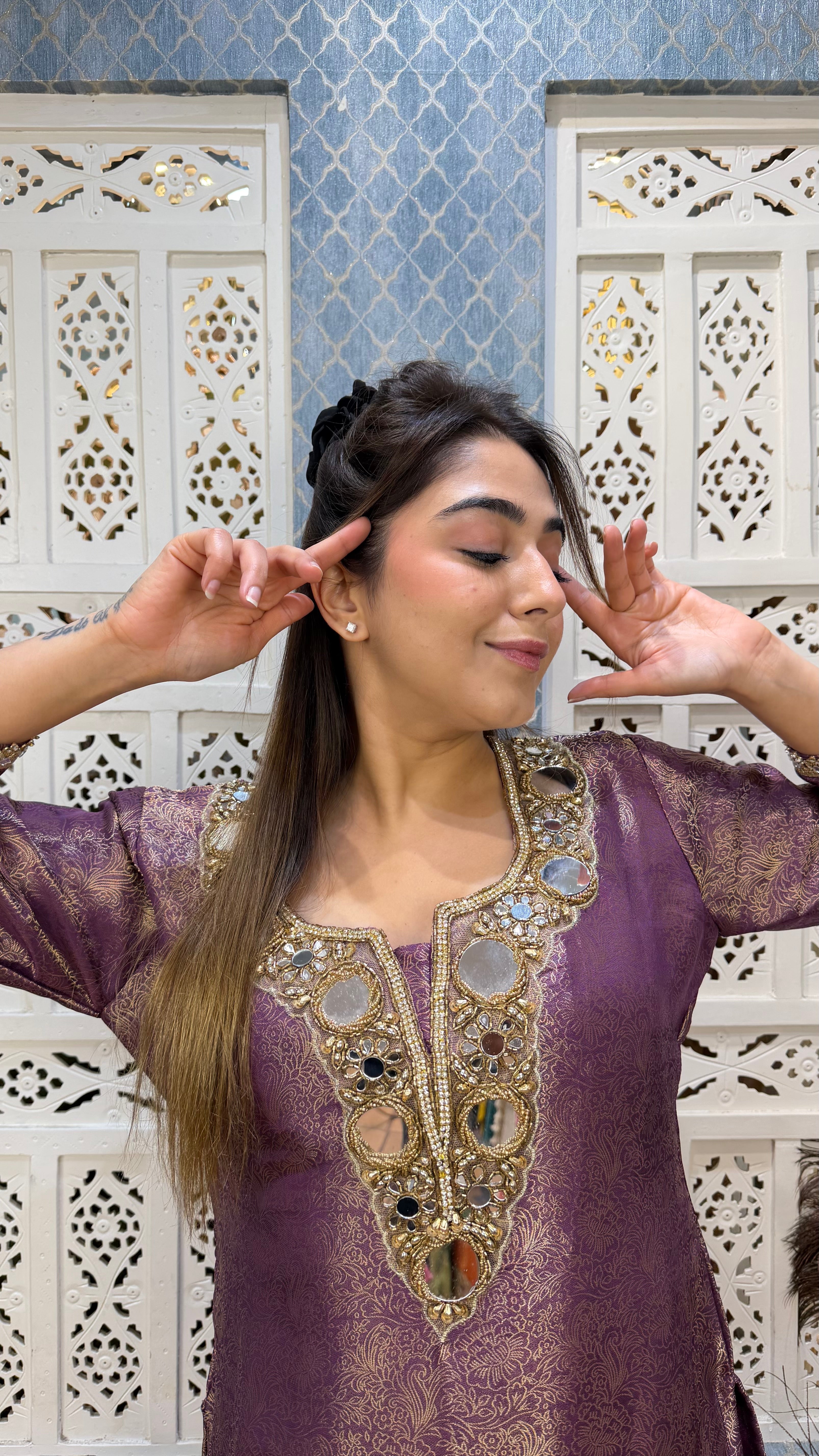 The Jannat Brocade Set