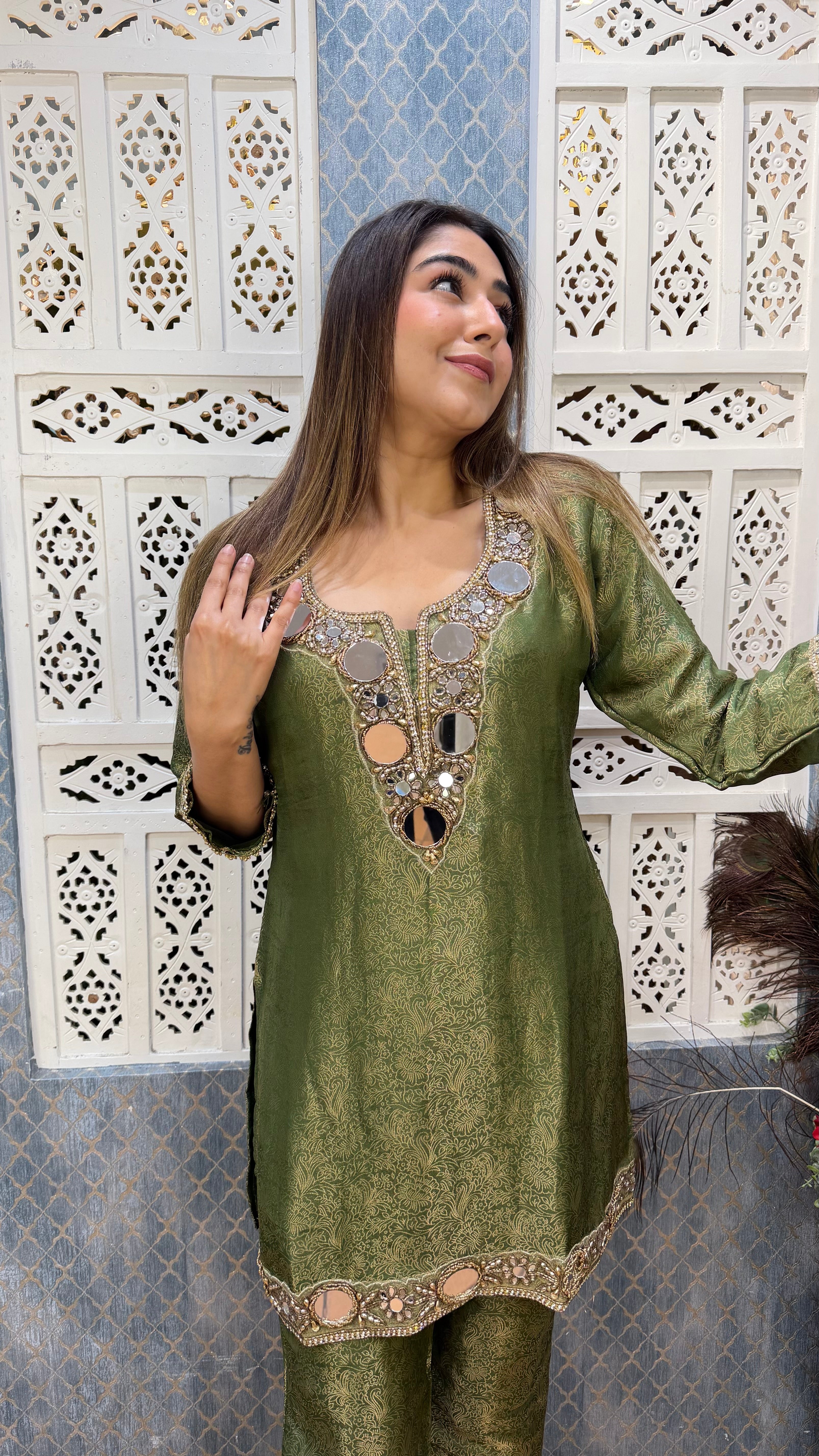 The Jannat Brocade Set