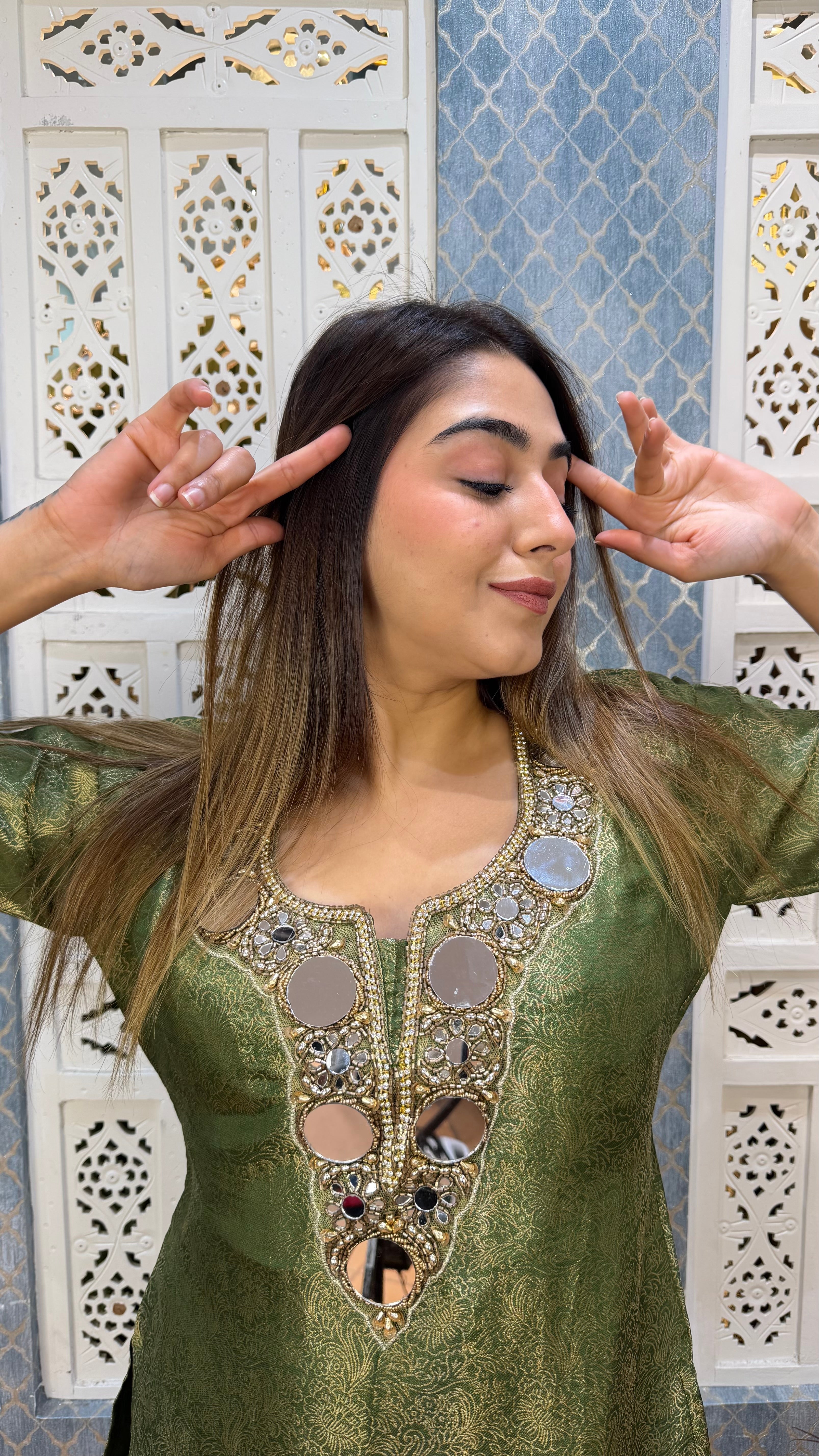 The Jannat Brocade Set