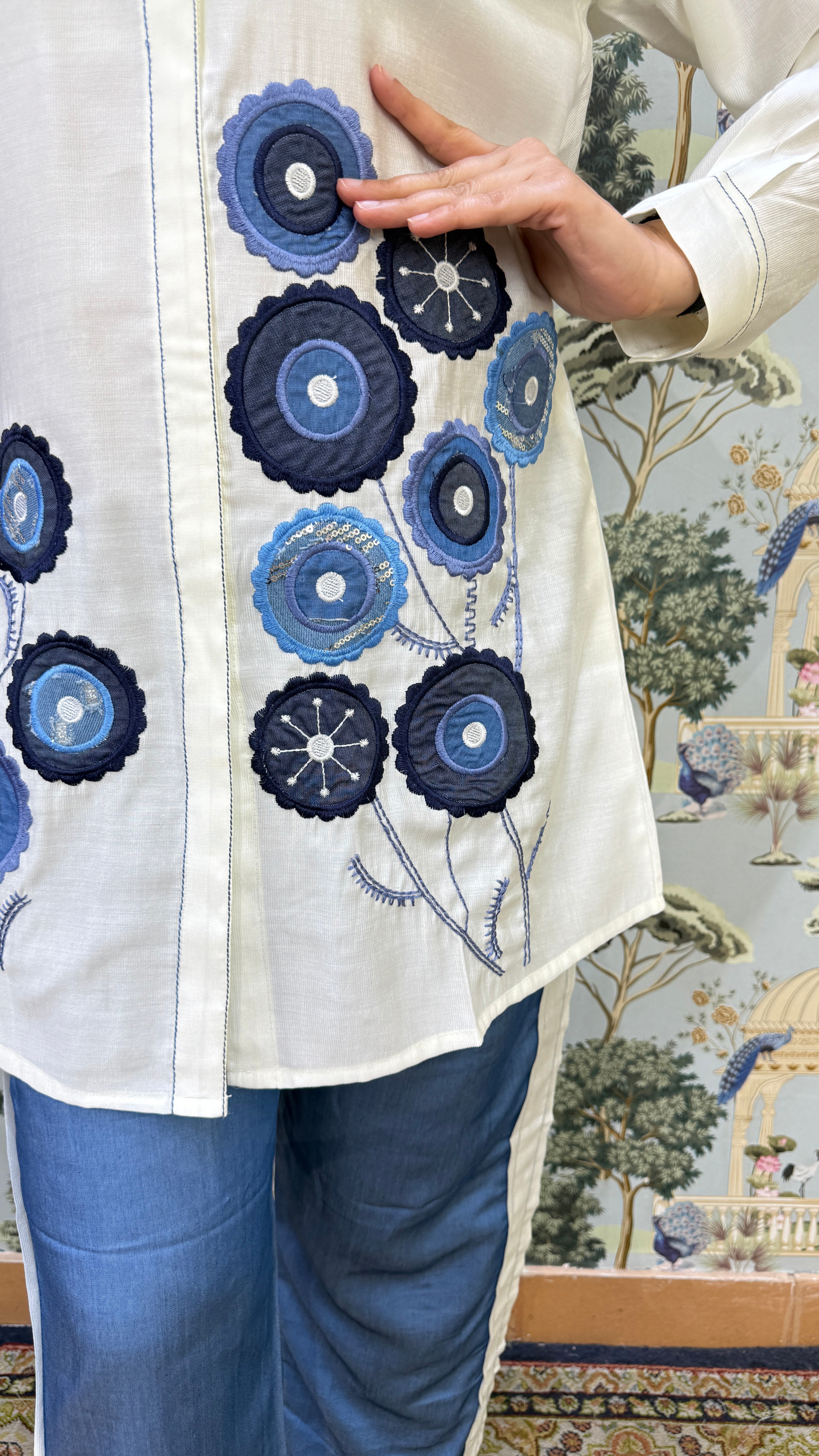 The Denim Flower Co Ord Set