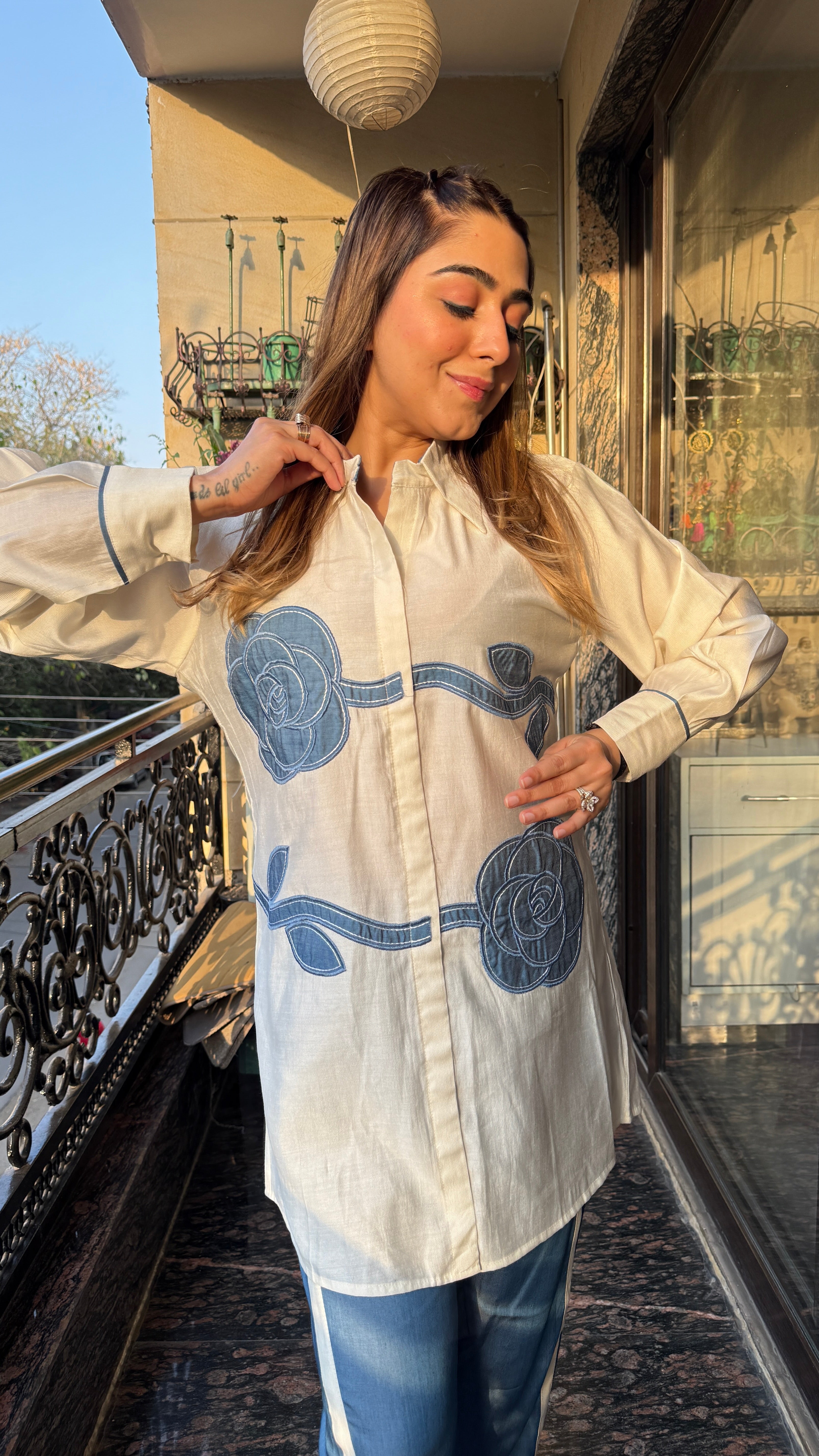 The Rose Denim Co Ord Set