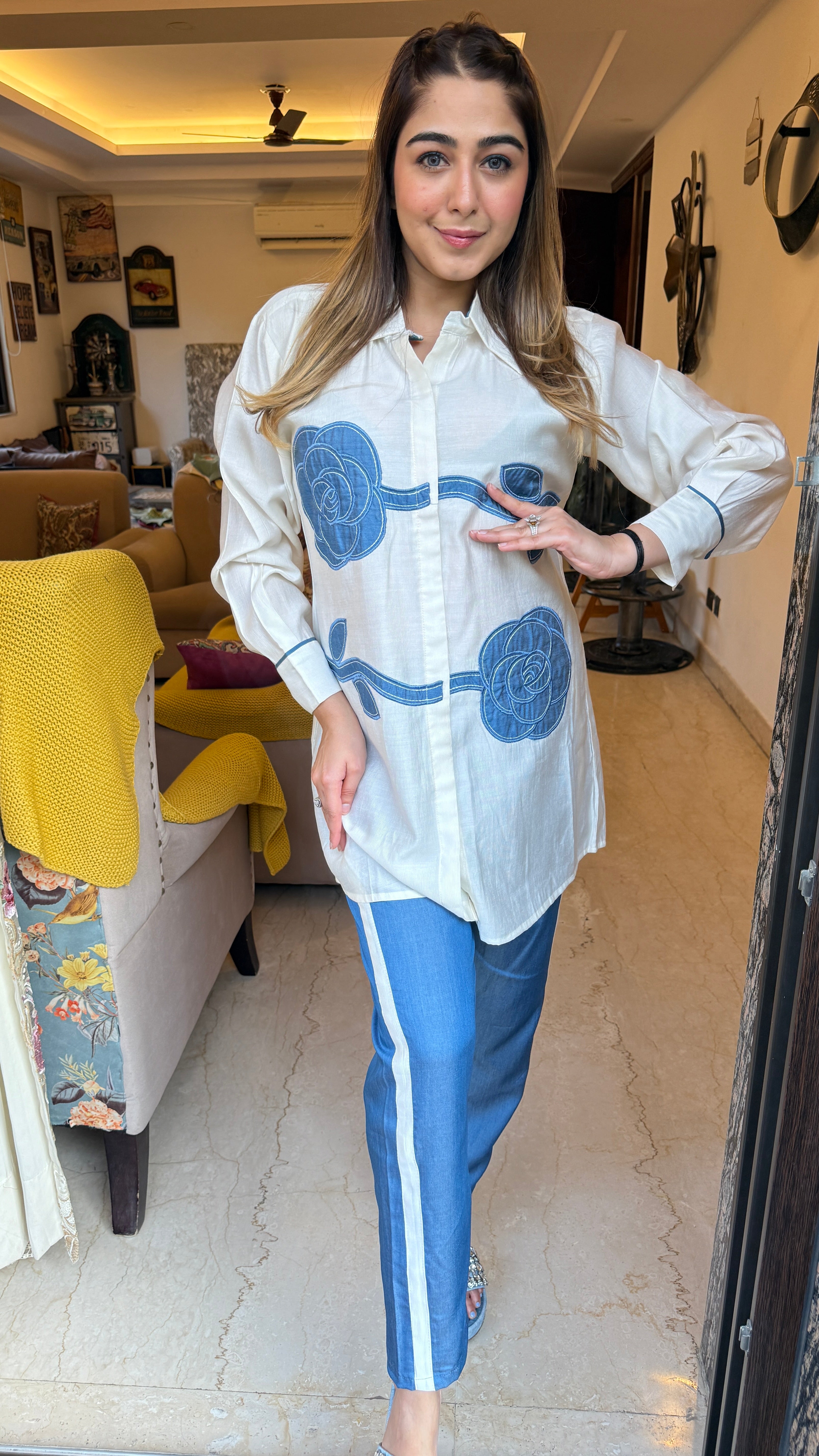The Rose Denim Co Ord Set