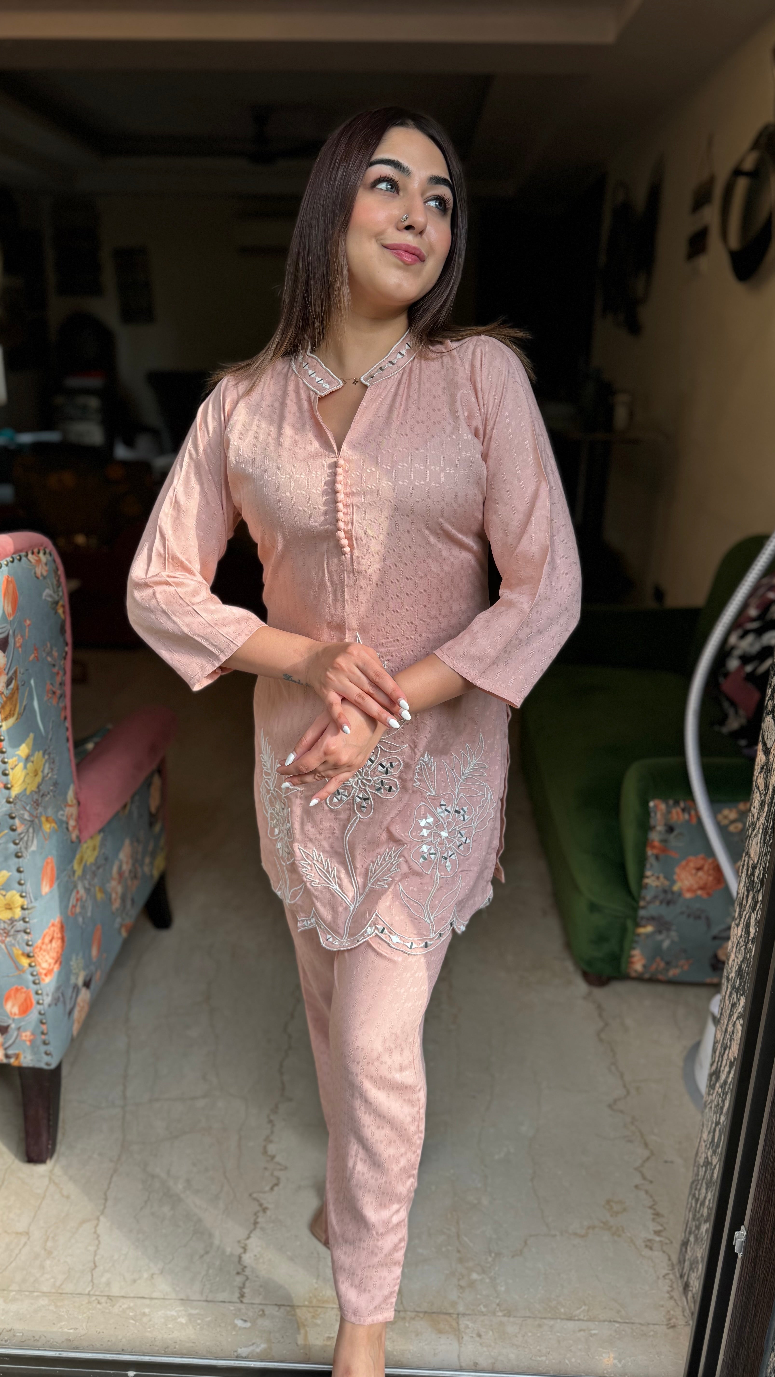 The Dori Cutwork Co Ord Set