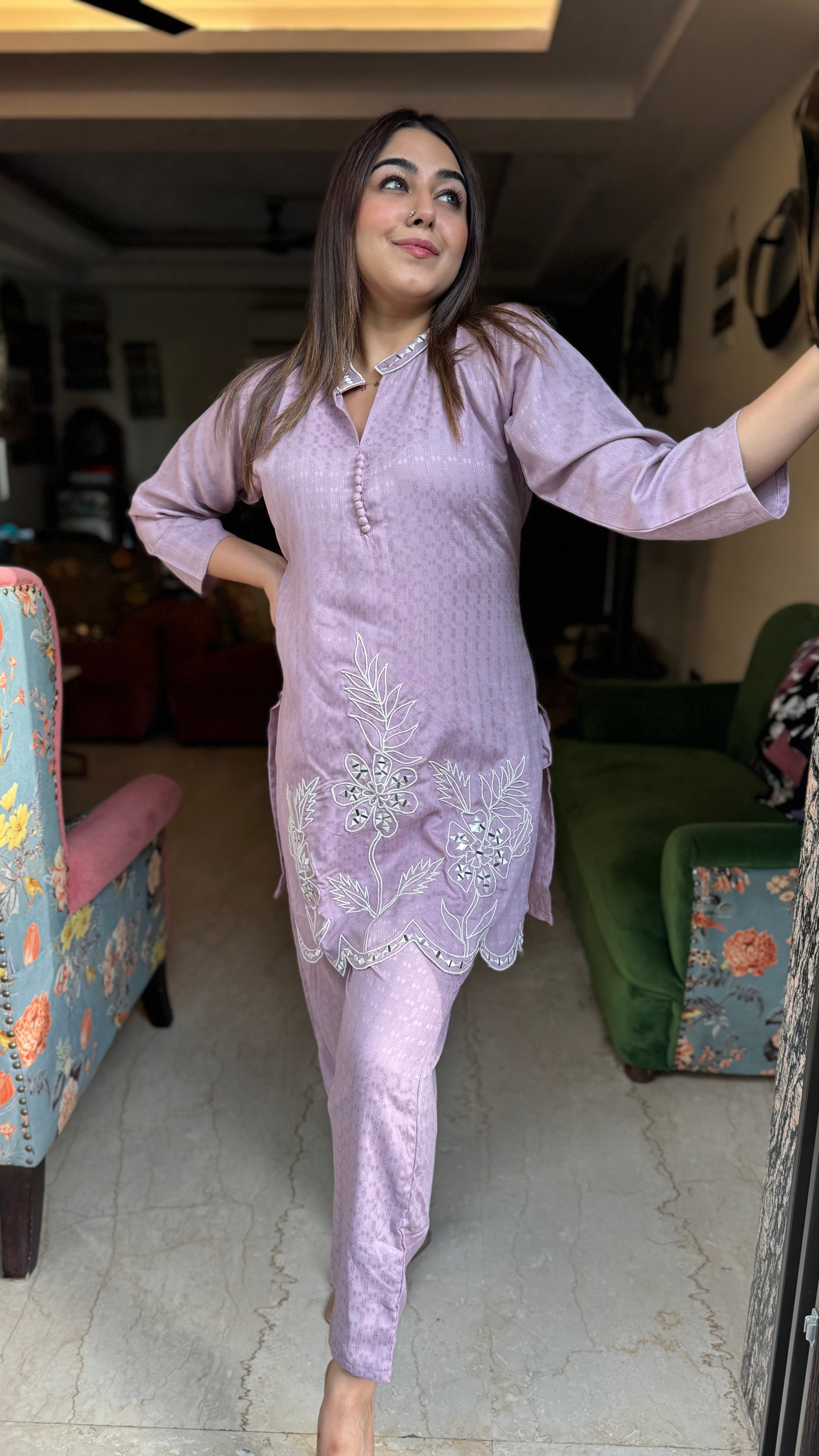 The Dori Cutwork Co Ord Set