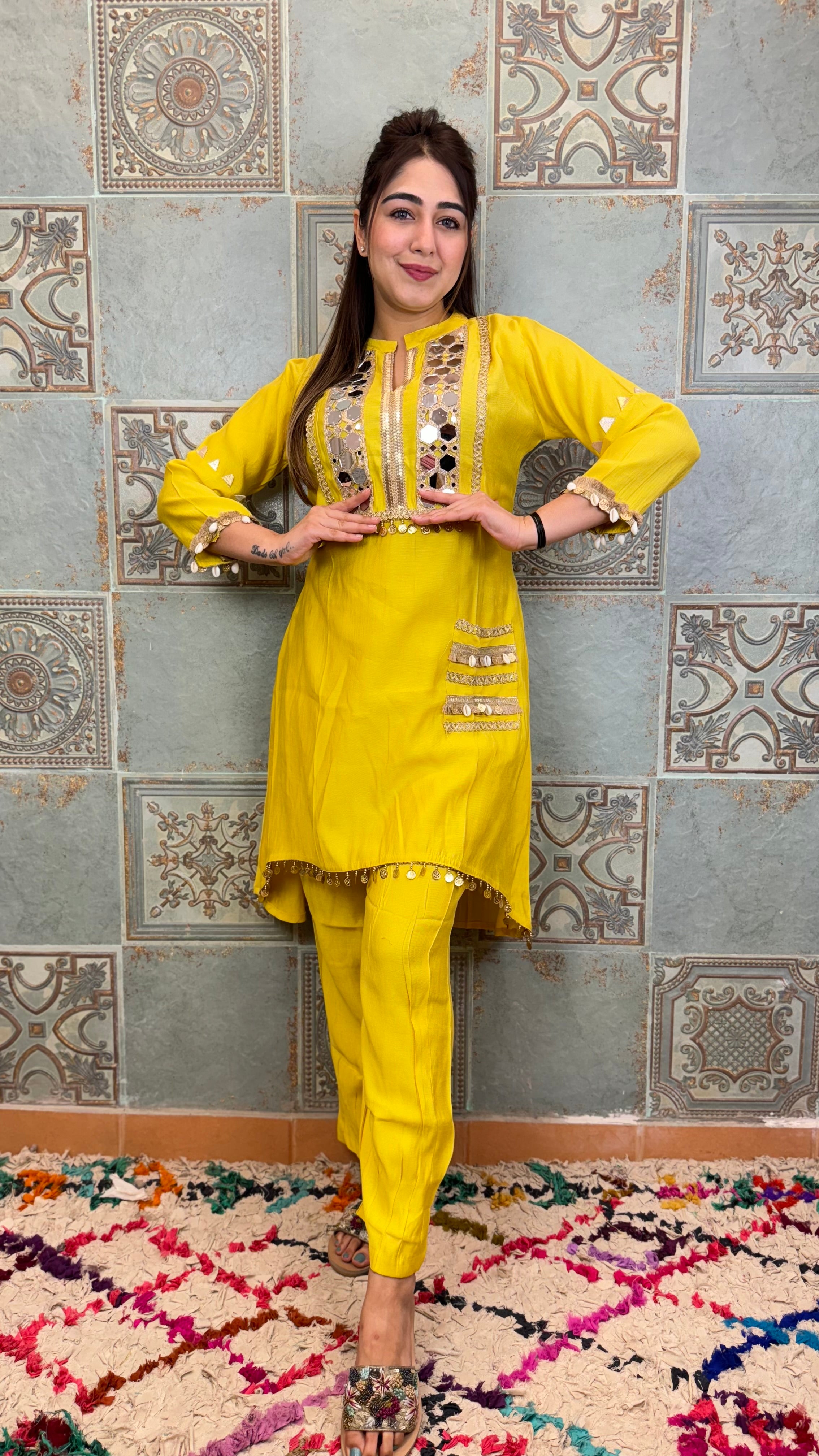 The Kaanch Co Ord Set - Vastra Gharr
