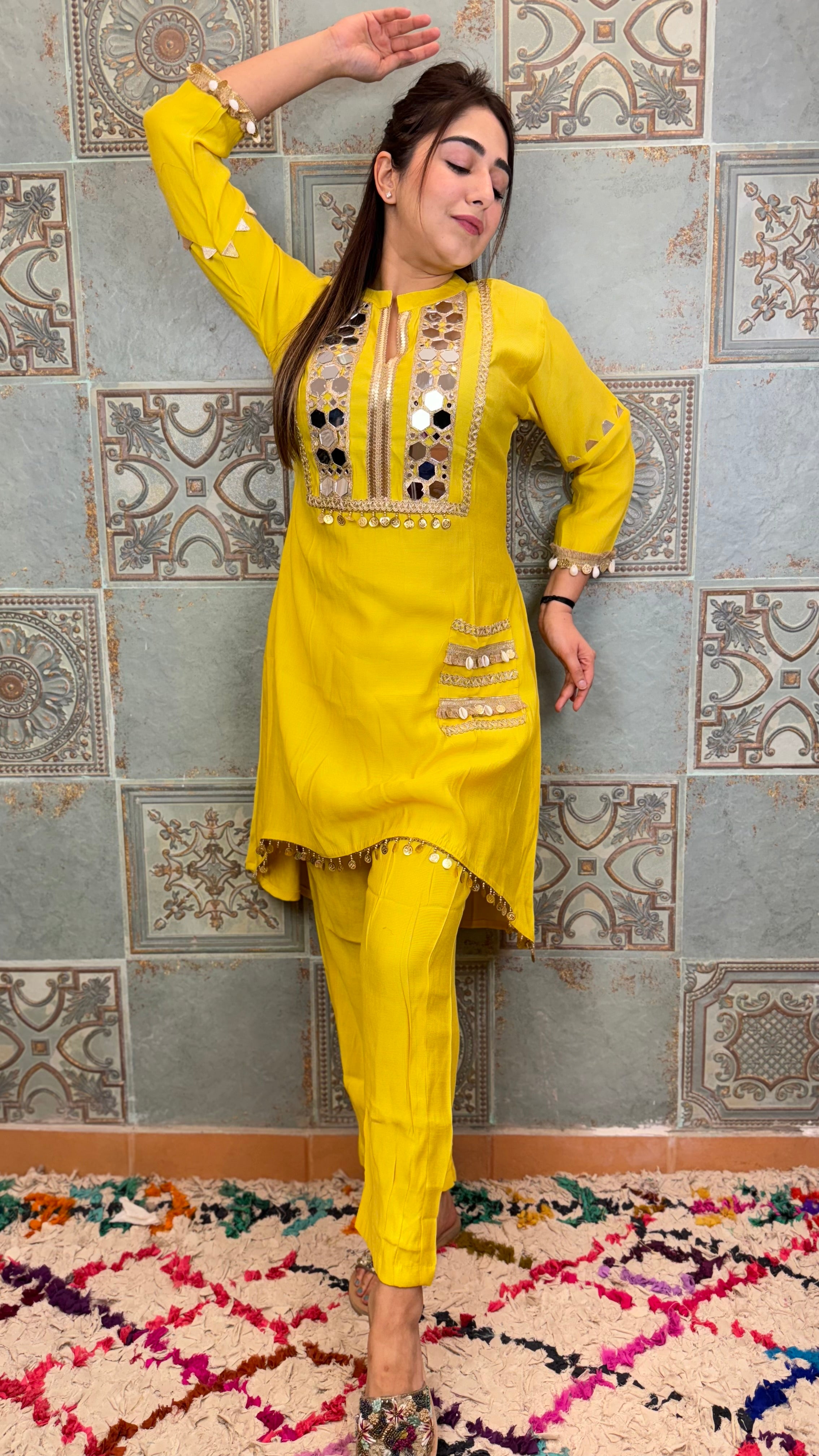 The Kaanch Co Ord Set - Vastra Gharr
