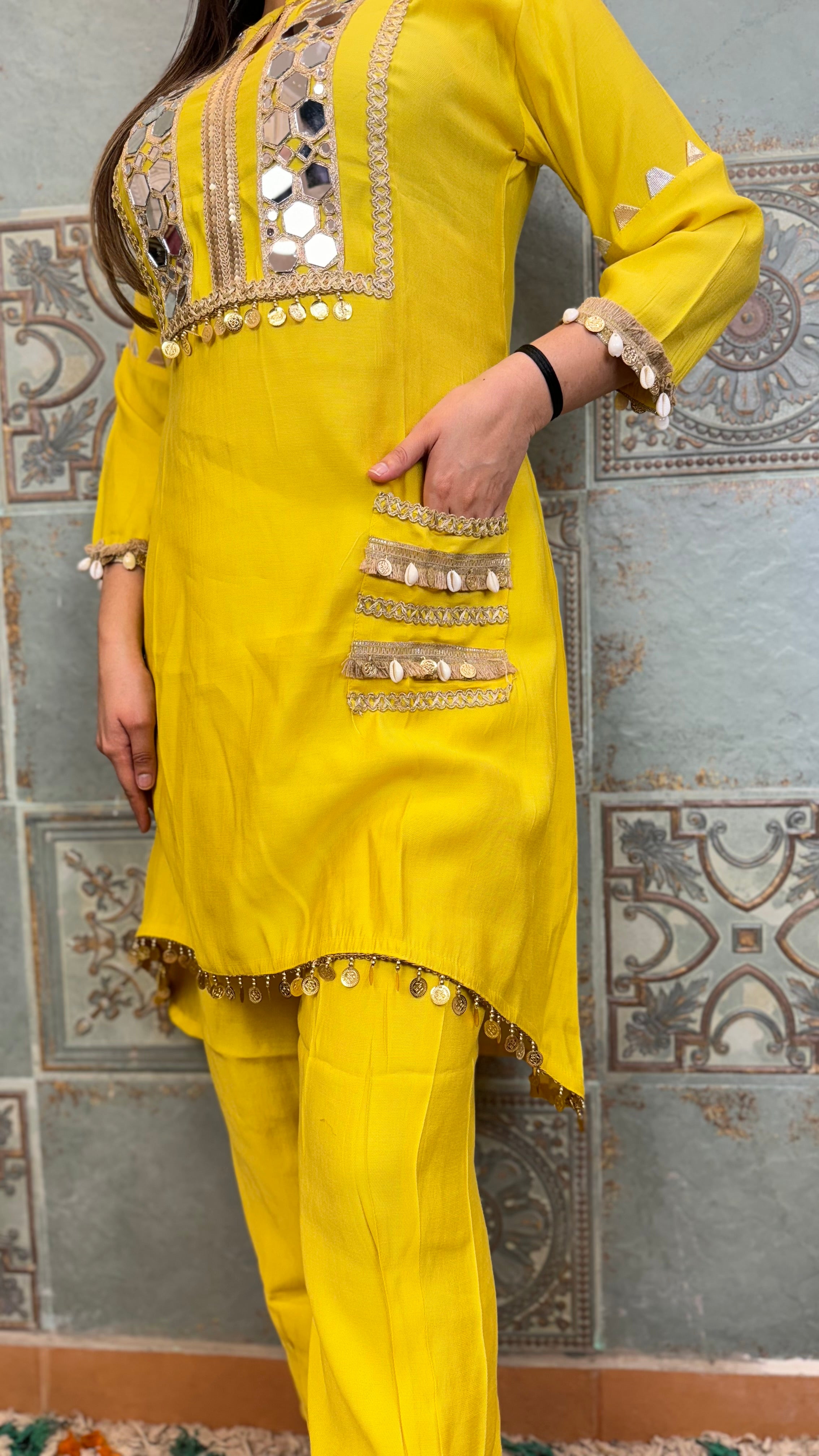 The Kaanch Co Ord Set - Vastra Gharr