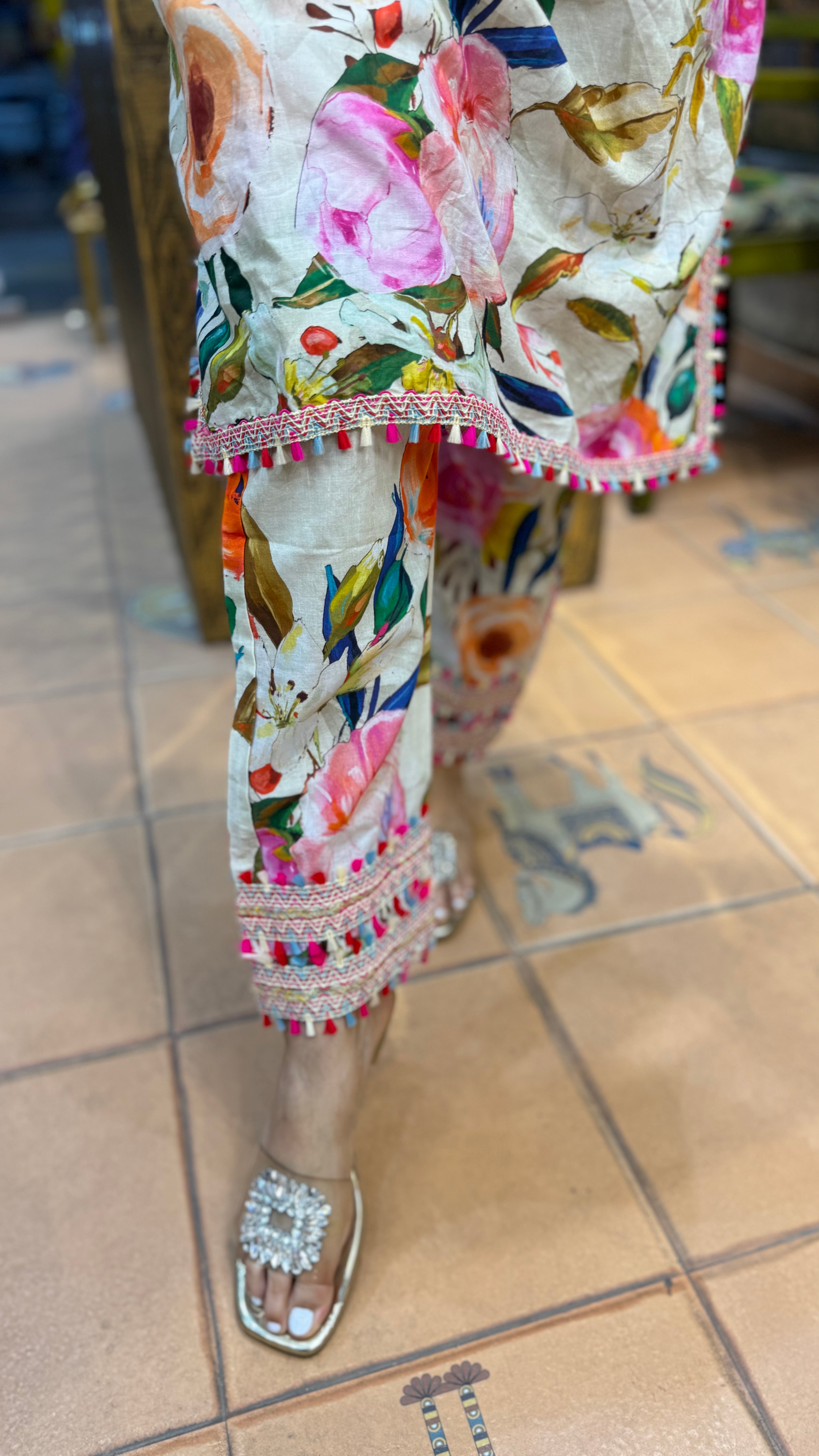 The Floral Print Phiran