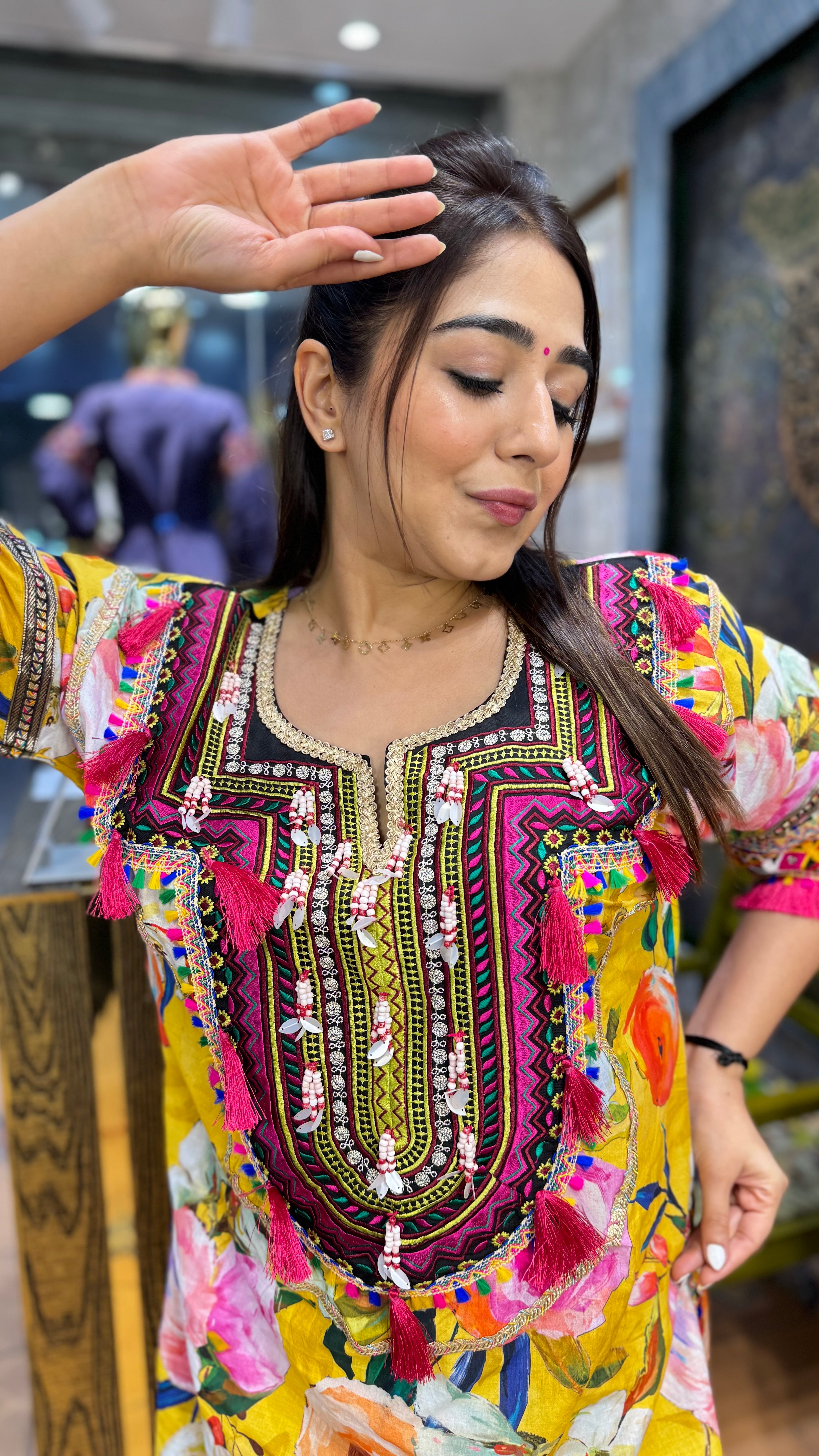 The Floral Print Phiran