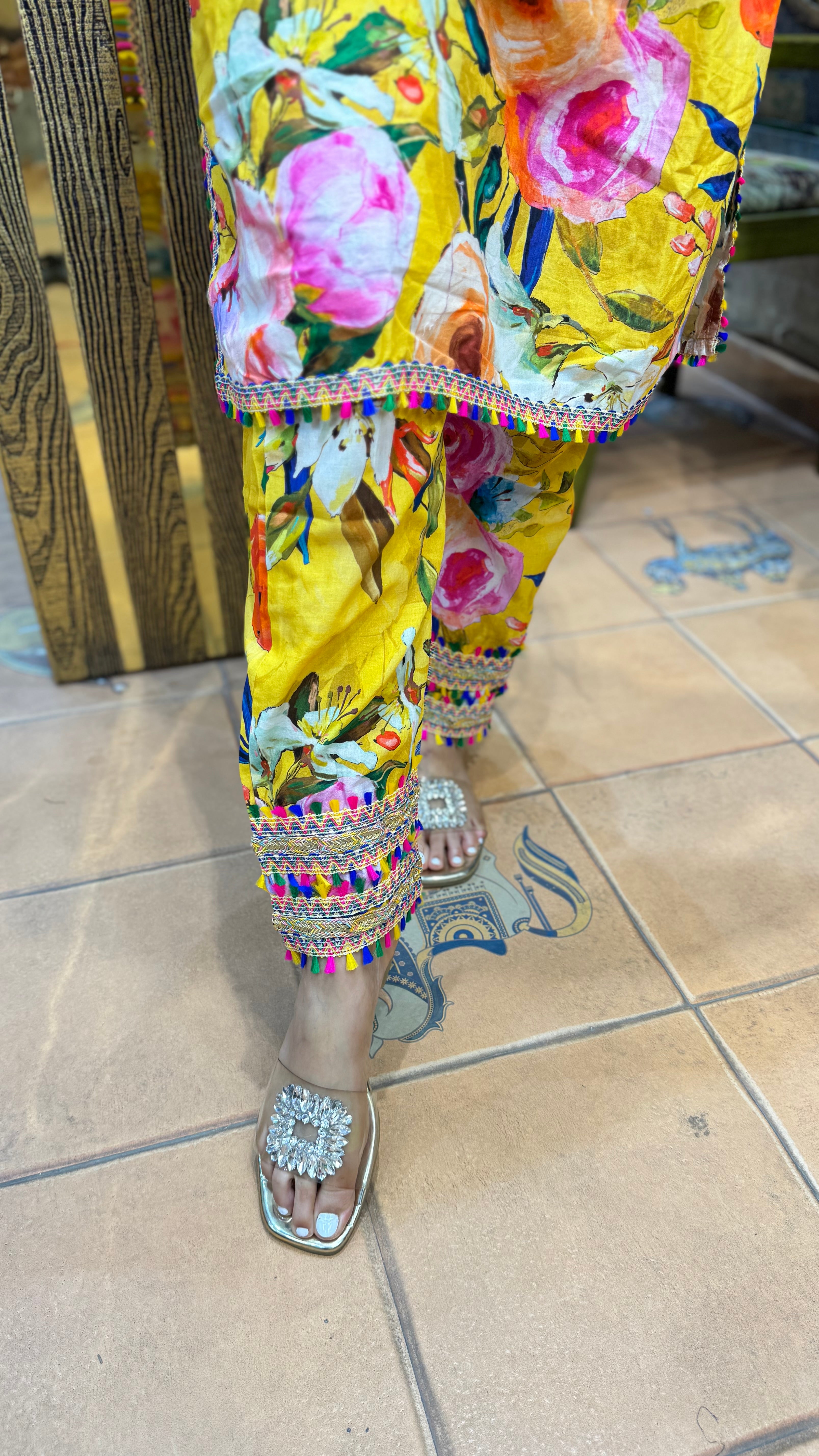 The Floral Print Phiran