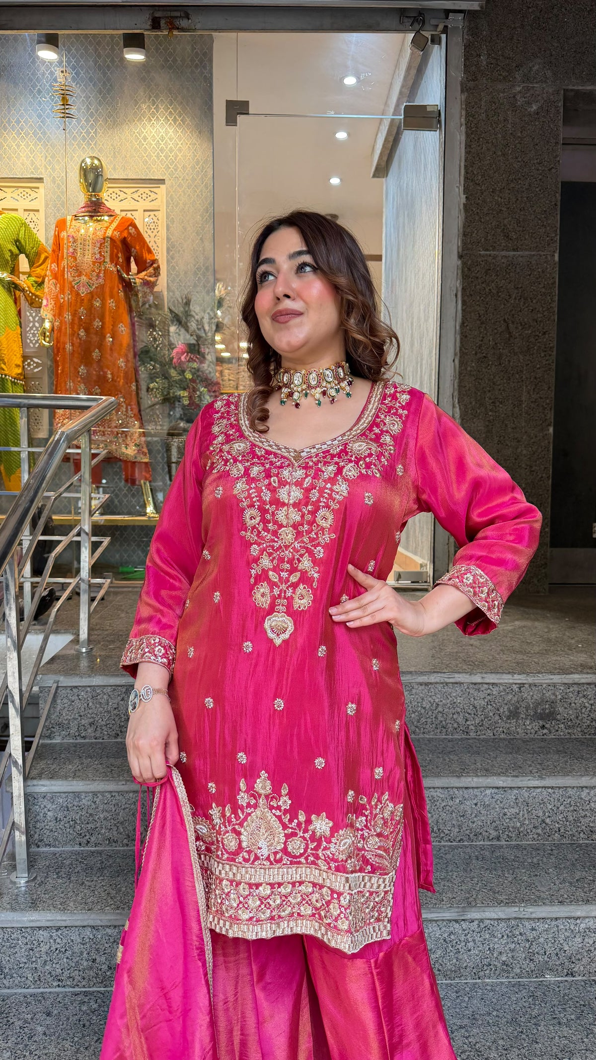 THE GULKAND SHARARA SET