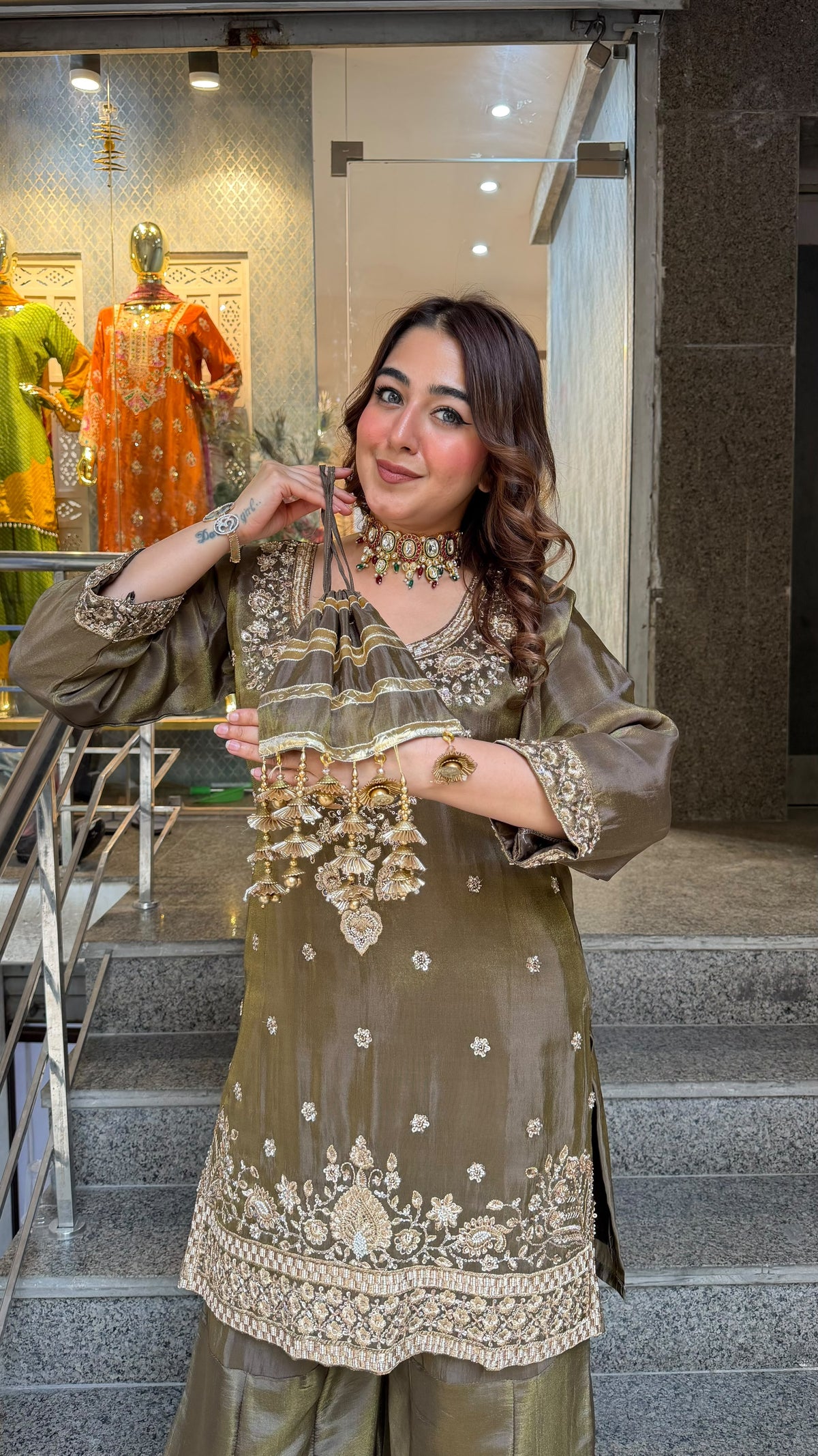 THE GULKAND SHARARA SET