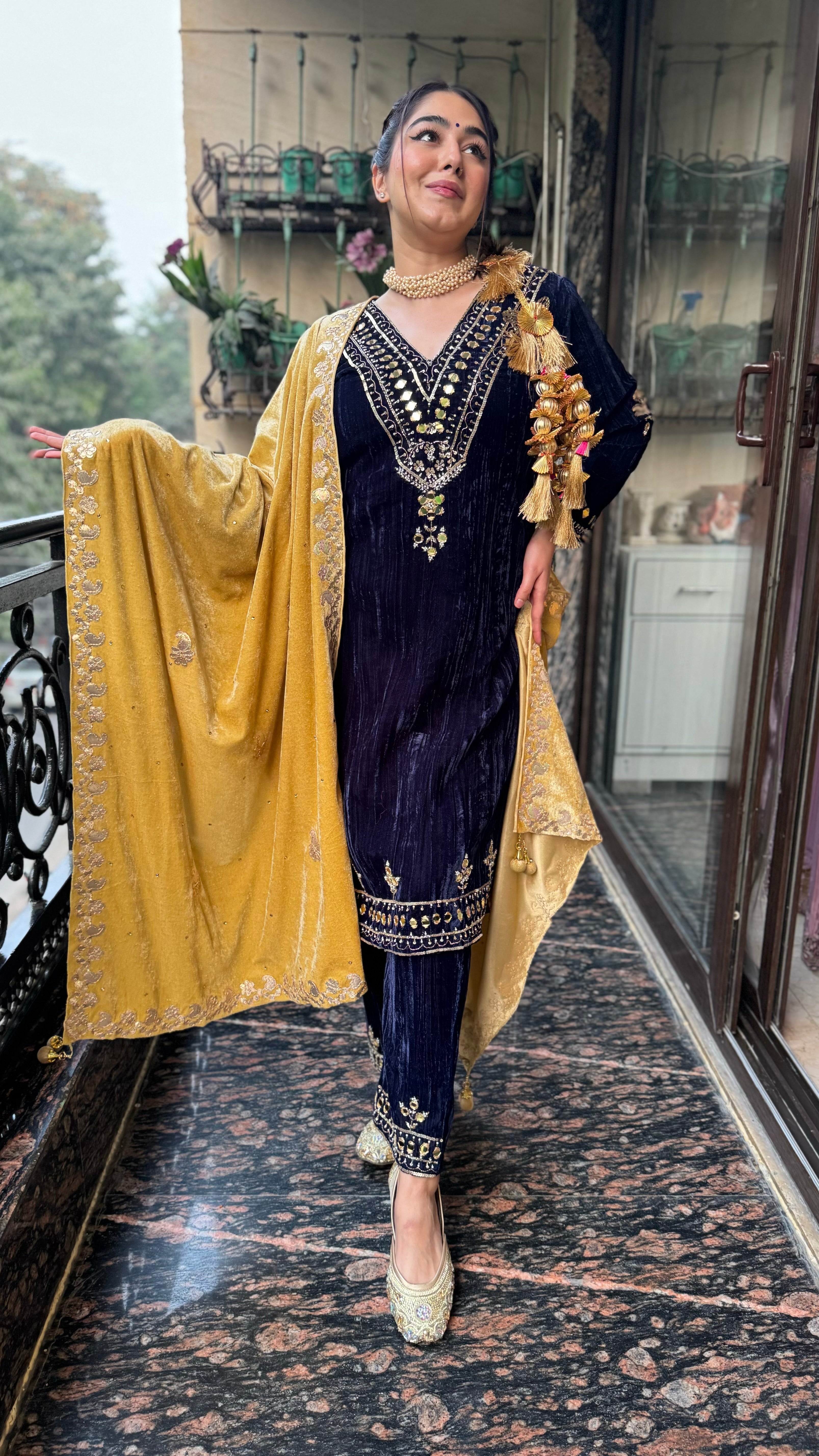 The Preeto Velvet Suit