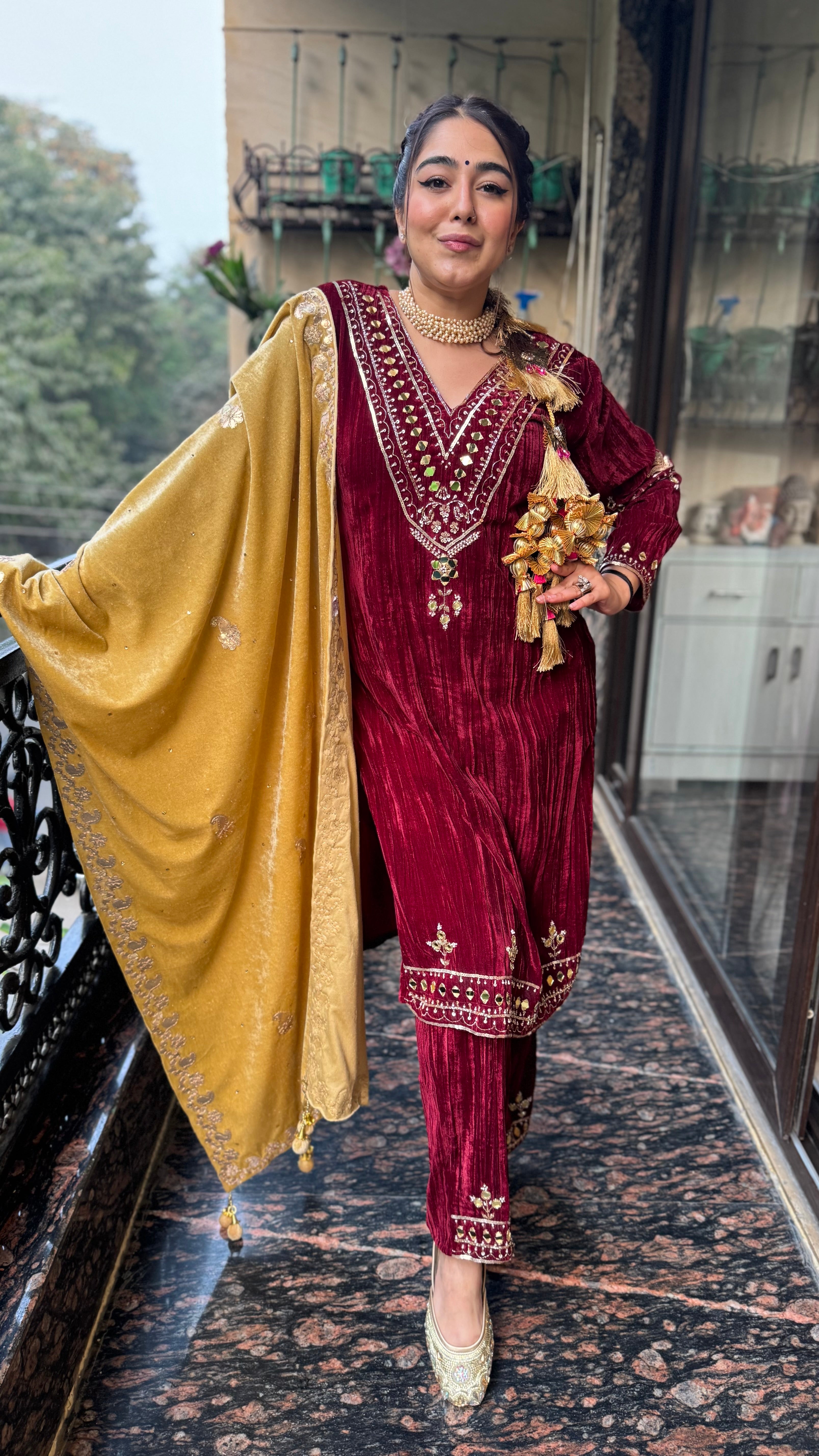 The Preeto Velvet Suit