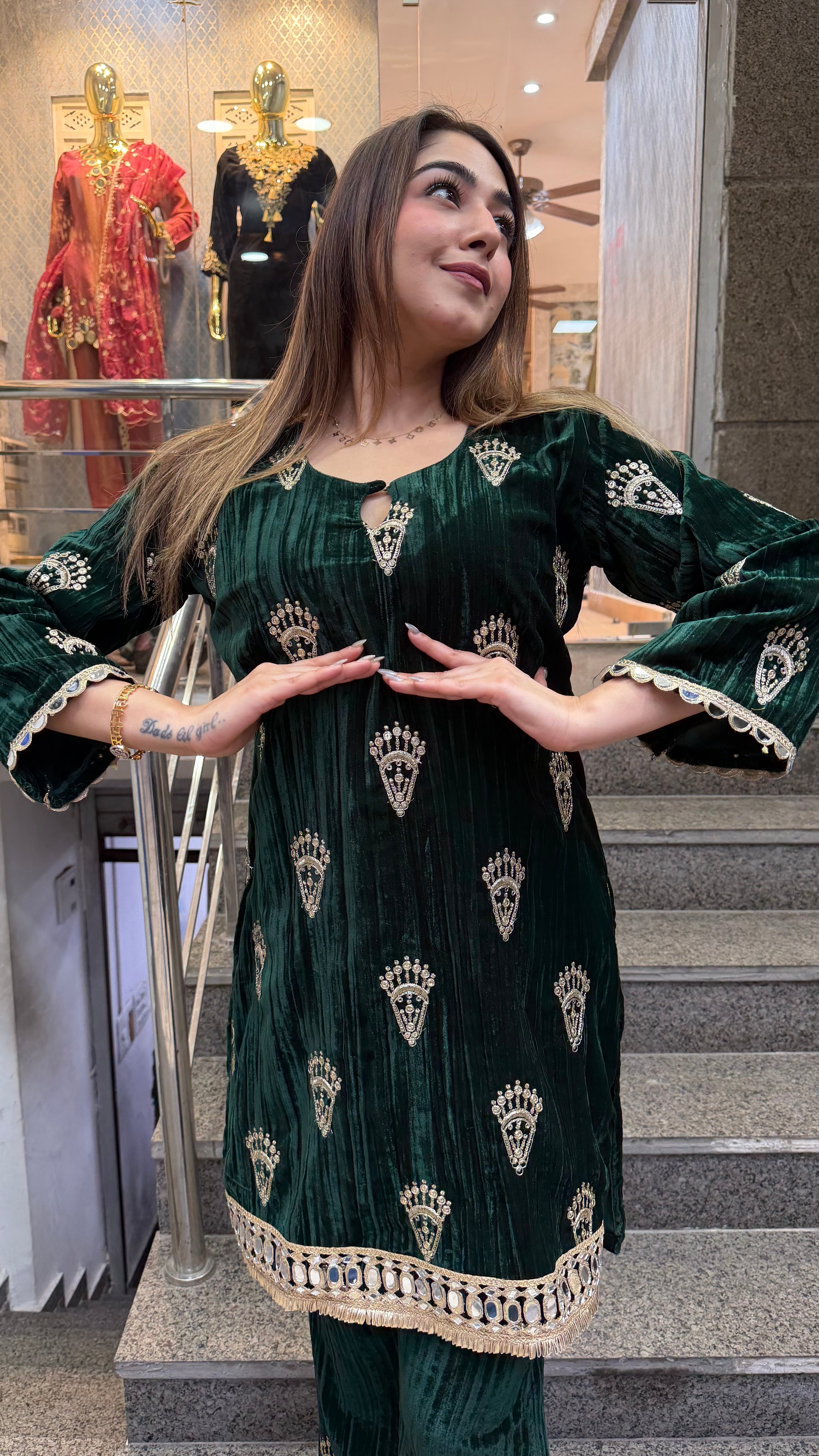 The Jhumki Velvet Co Ord Set