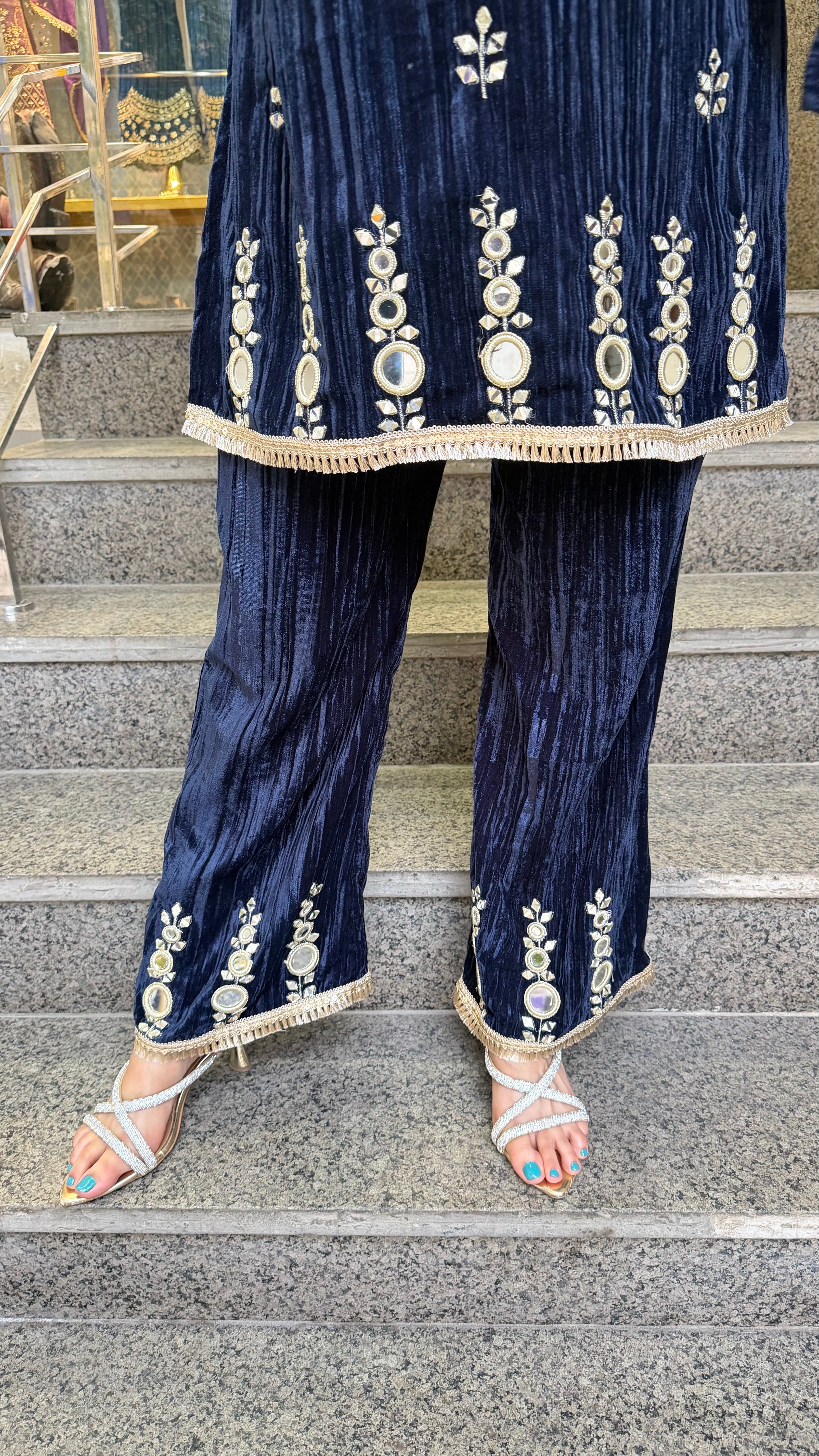 The Simran Velvet Co Ord Set