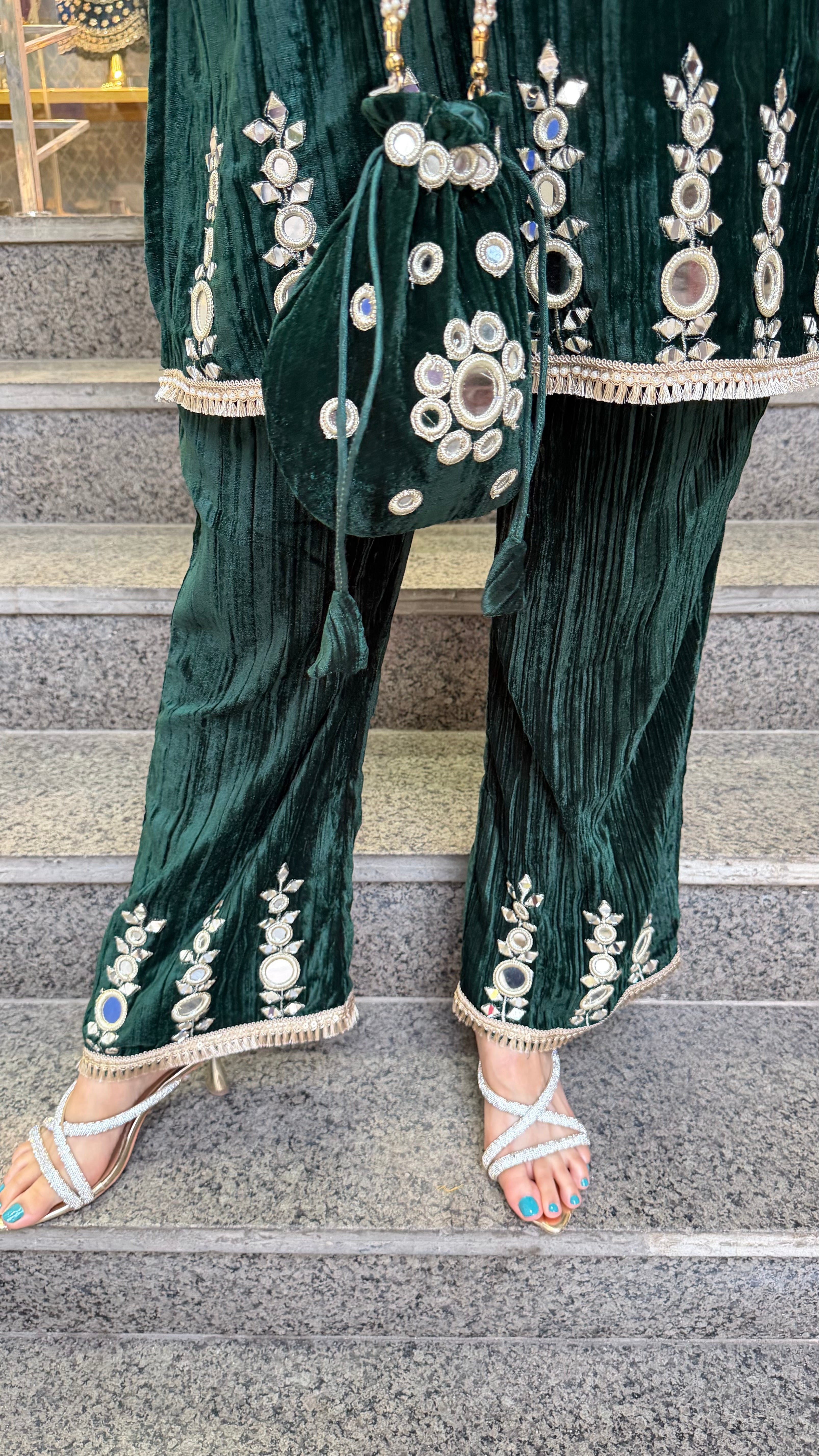 The Simran Velvet Co Ord Set
