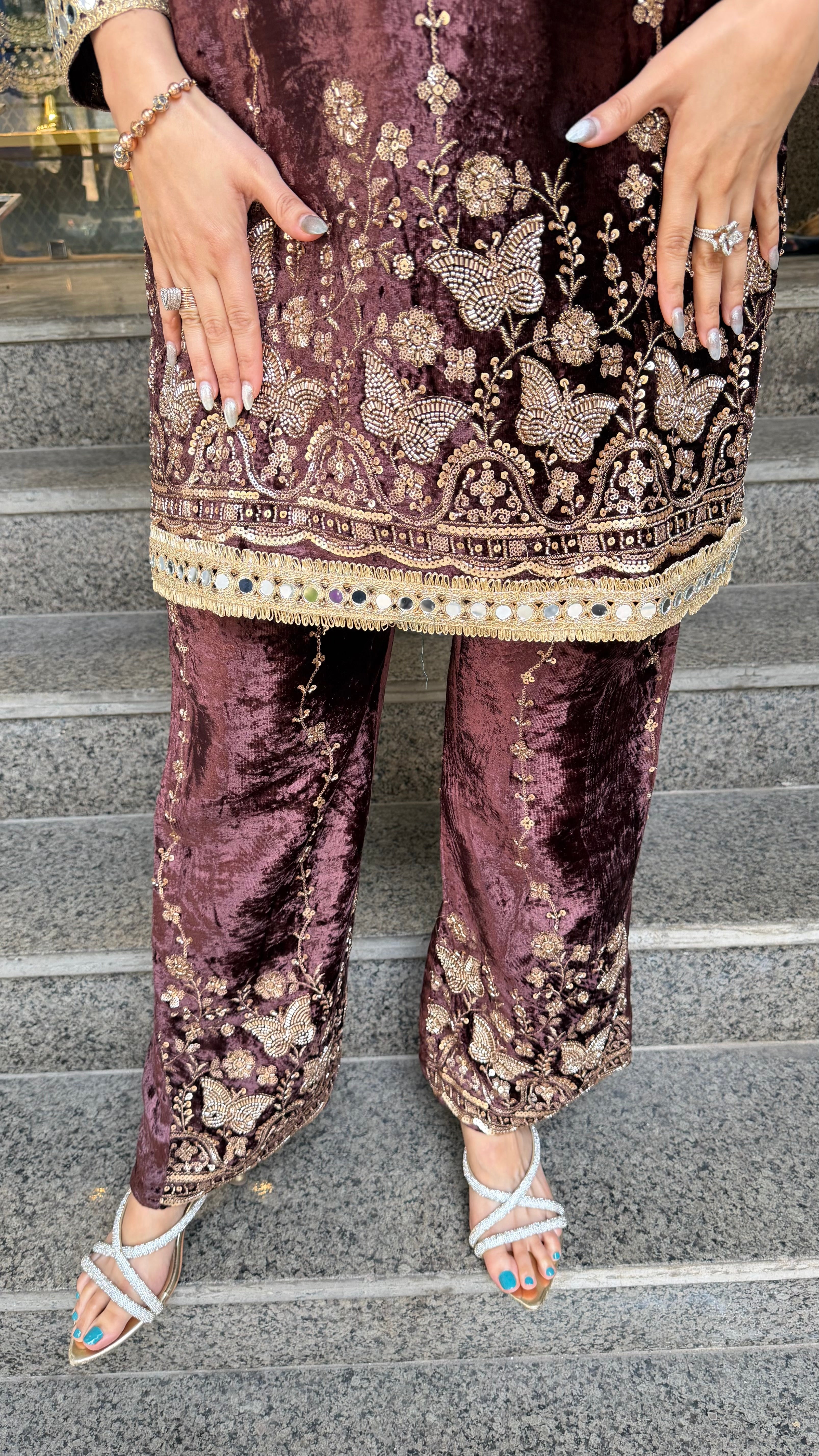 The Deewani Velevet Co Ordset