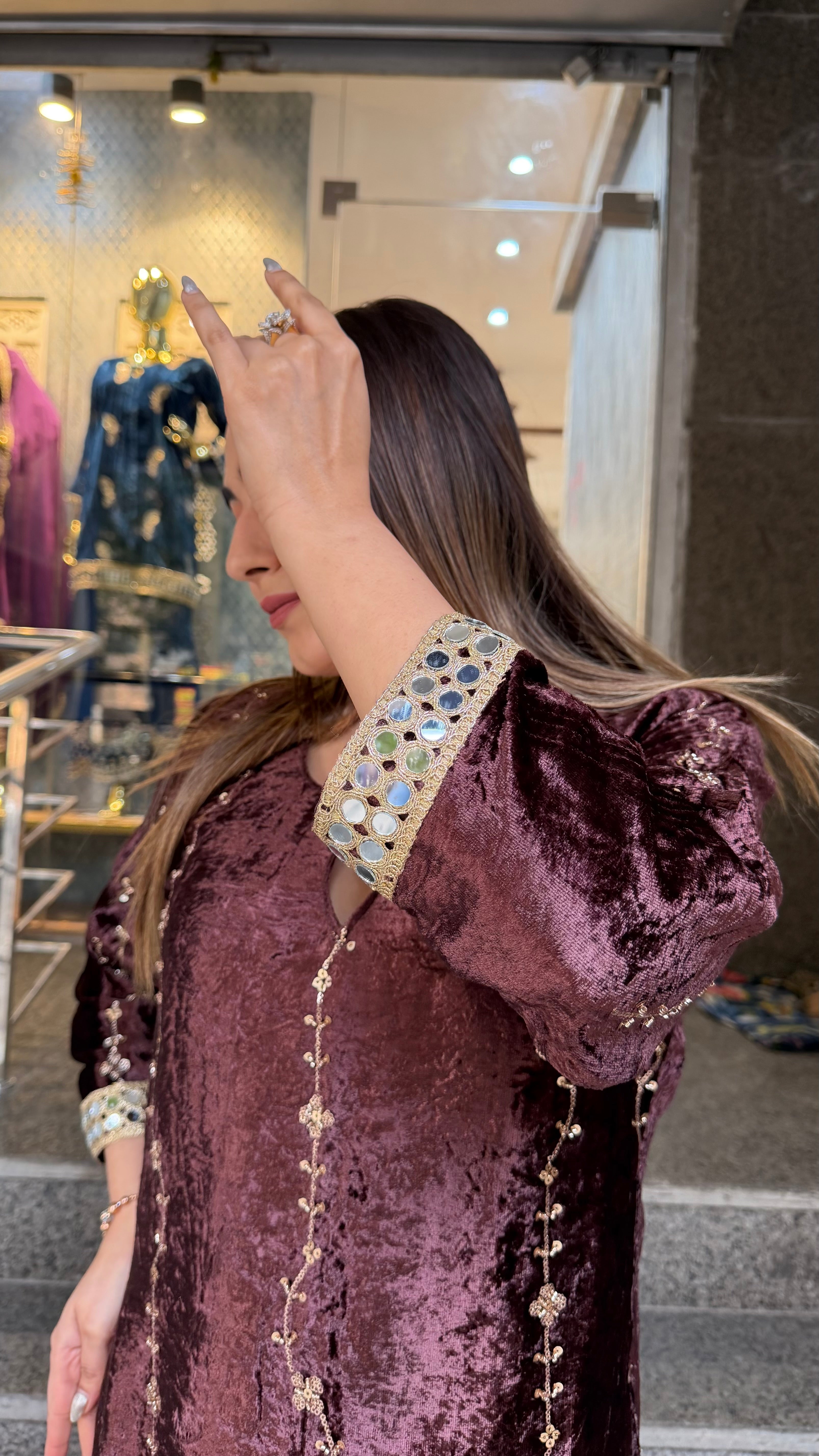 The Deewani Velevet Co Ordset