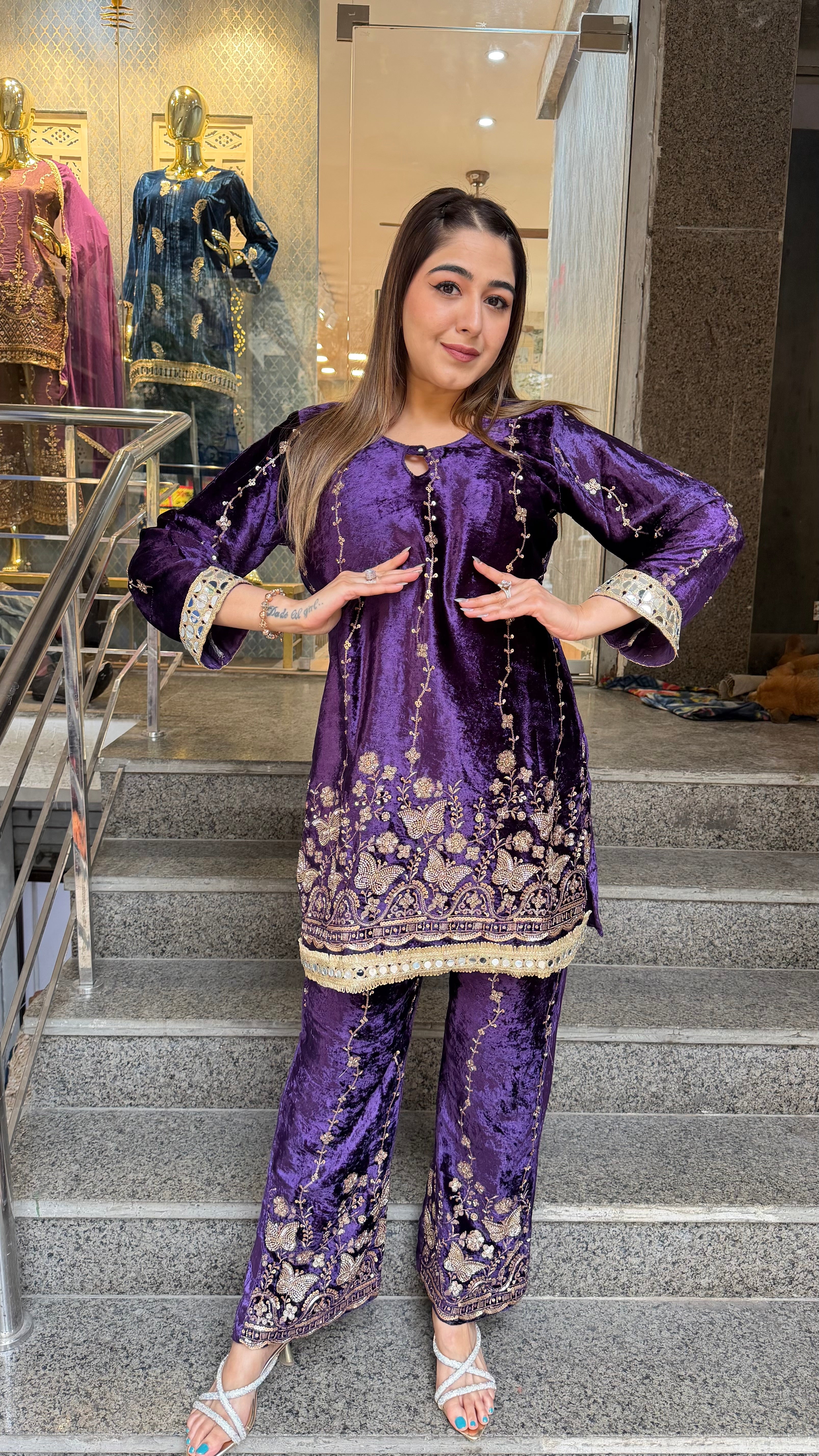 The Deewani Velevet Co Ordset