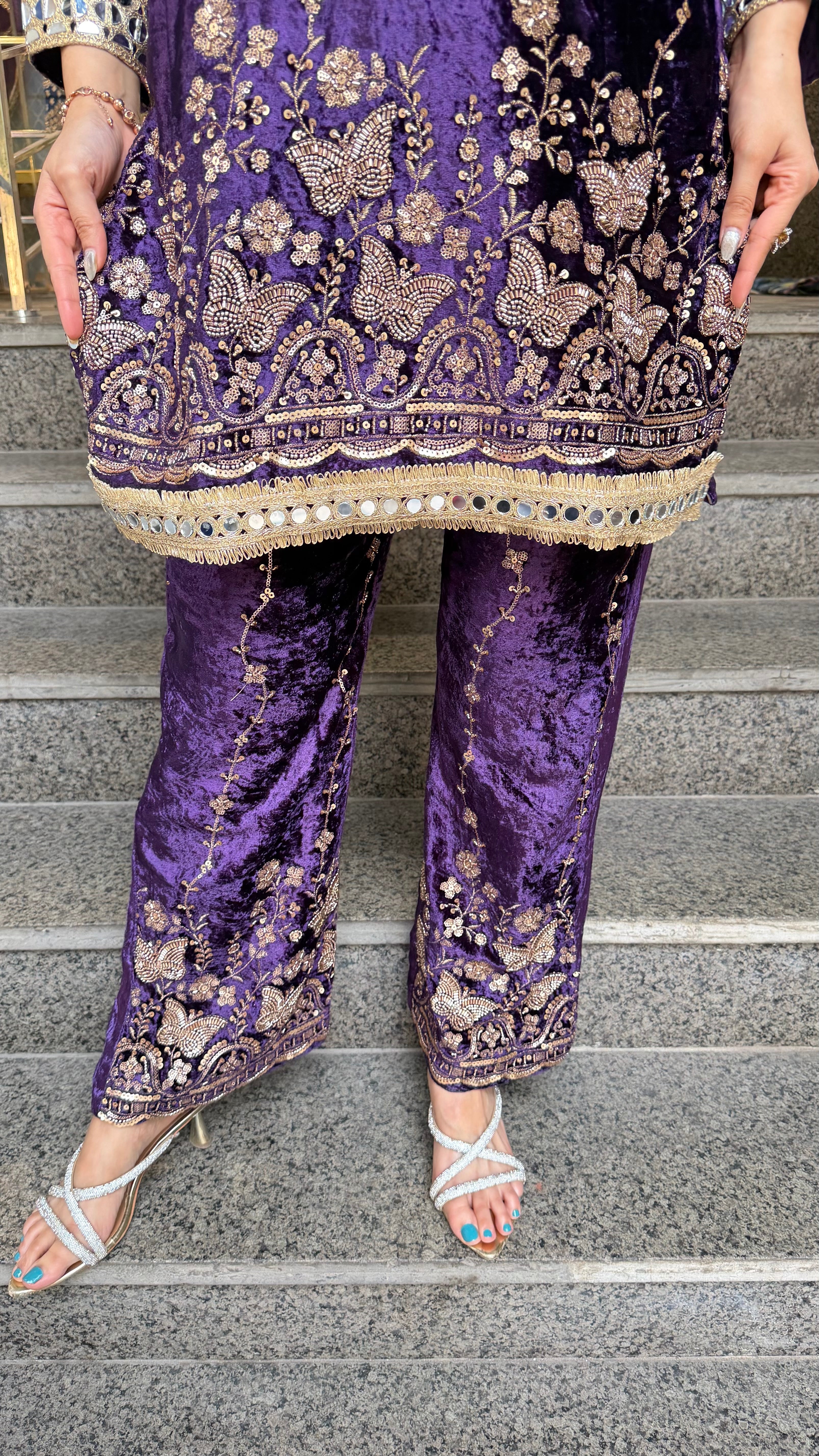 The Deewani Velevet Co Ordset