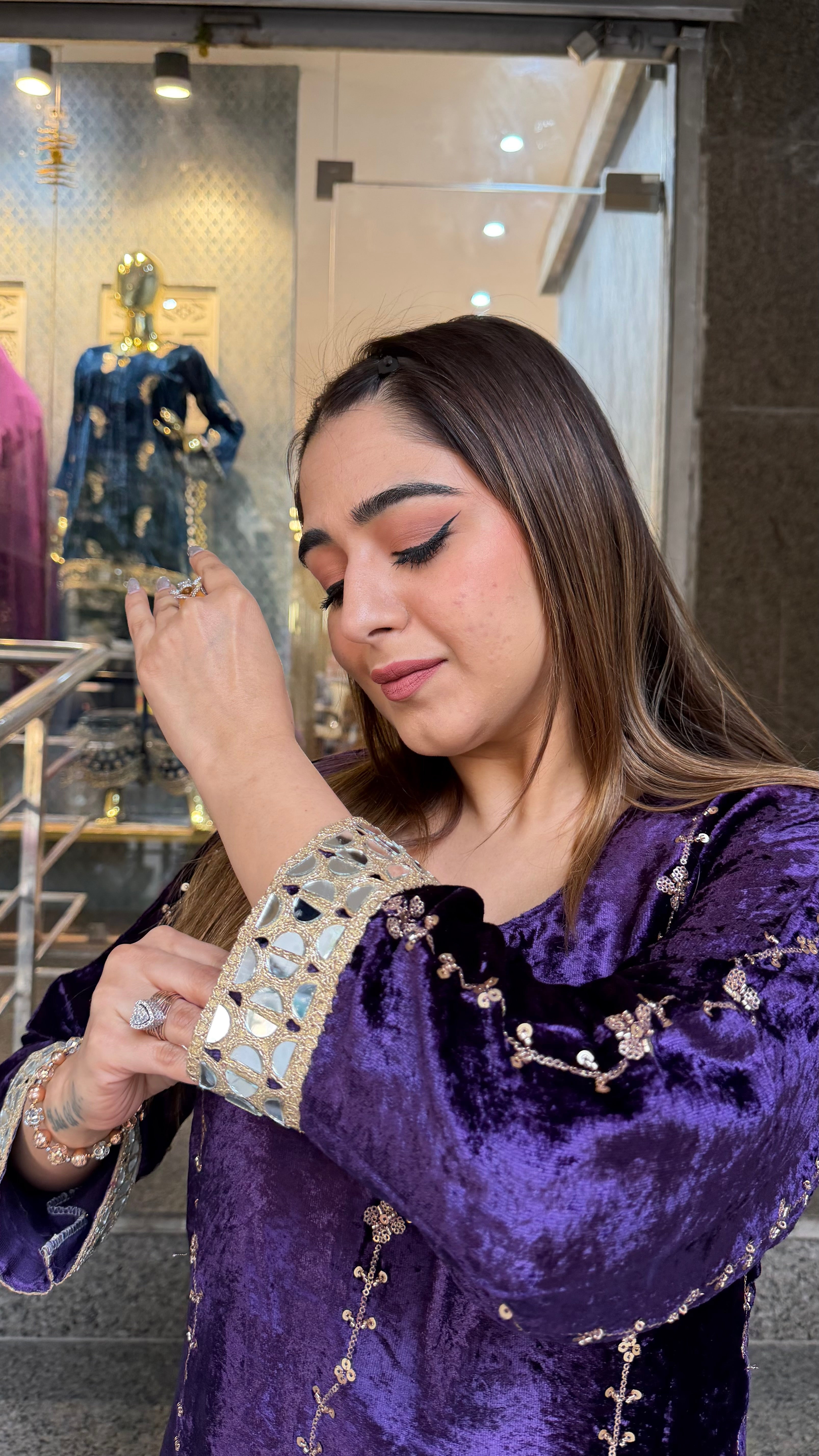 The Deewani Velevet Co Ordset