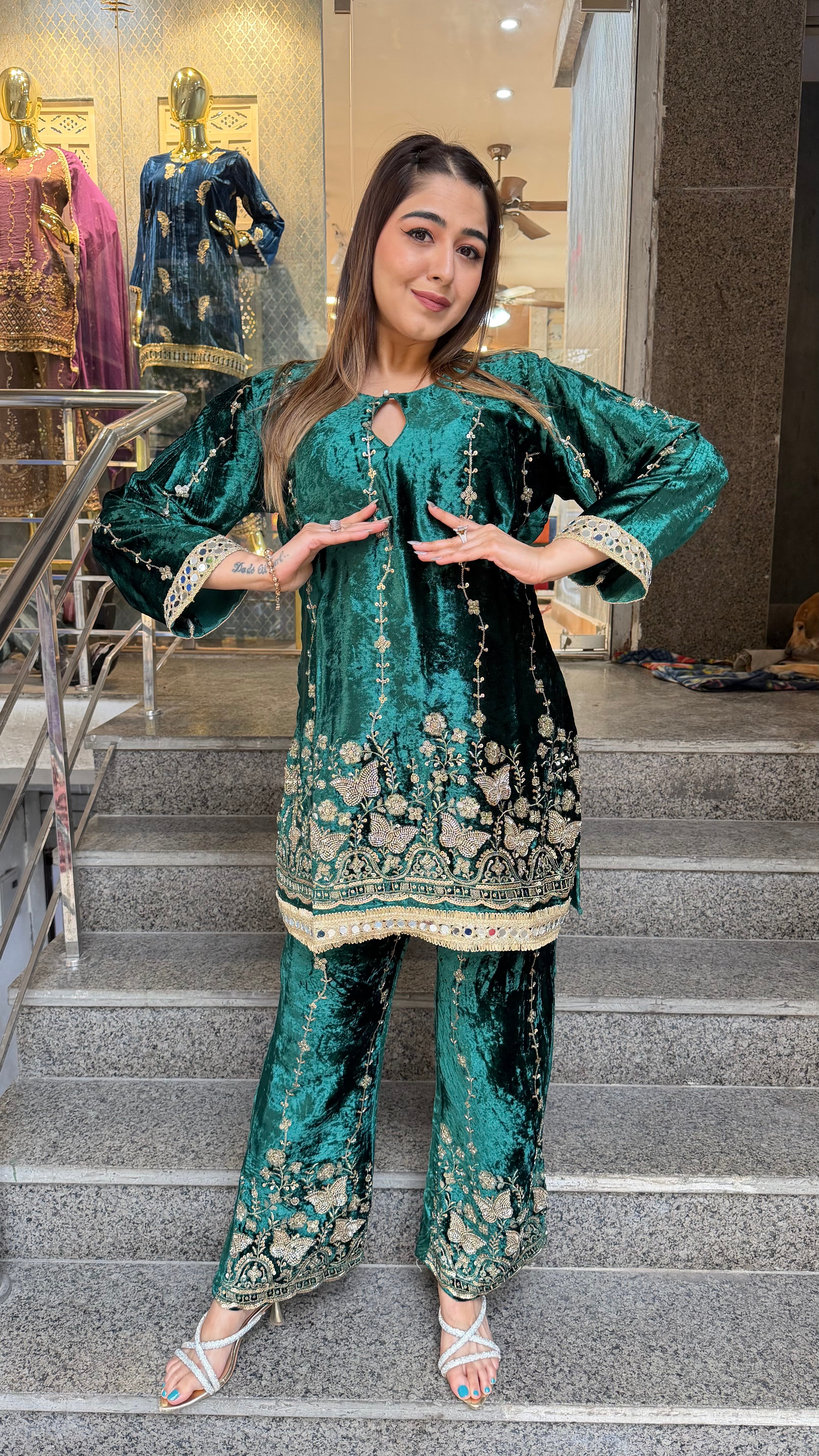 The Deewani Velevet Co Ordset