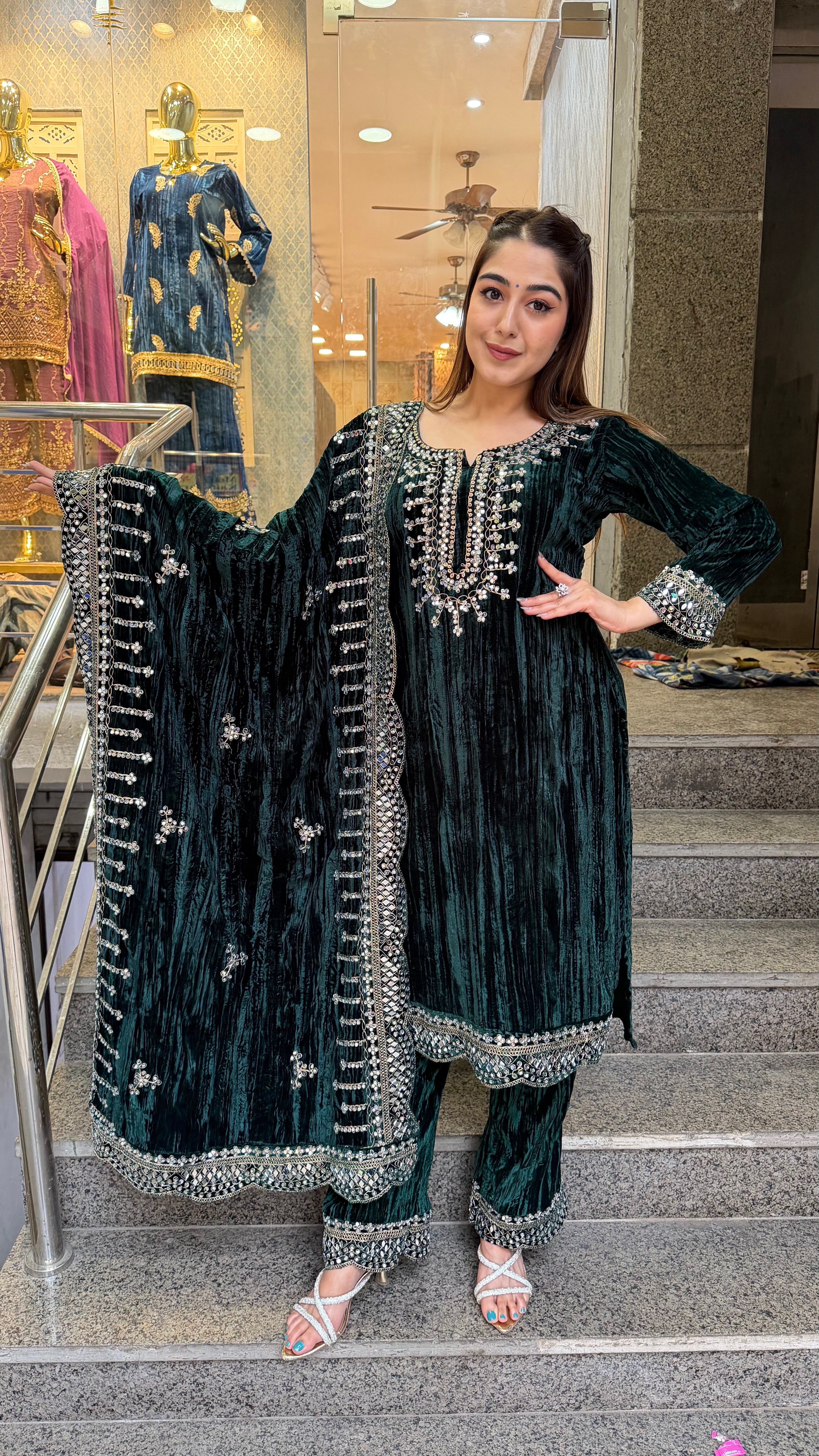 The Chunri Velvet Suit