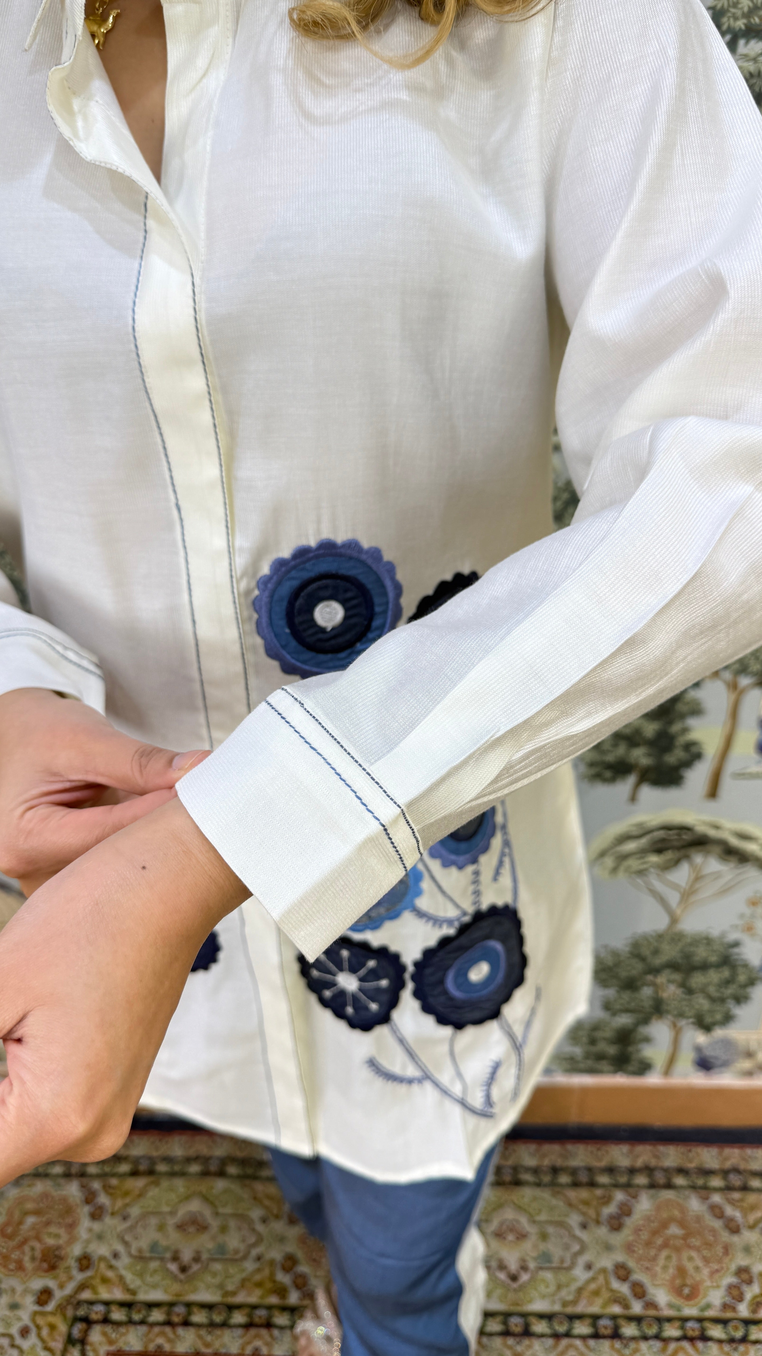 The Denim Flower Co Ord Set