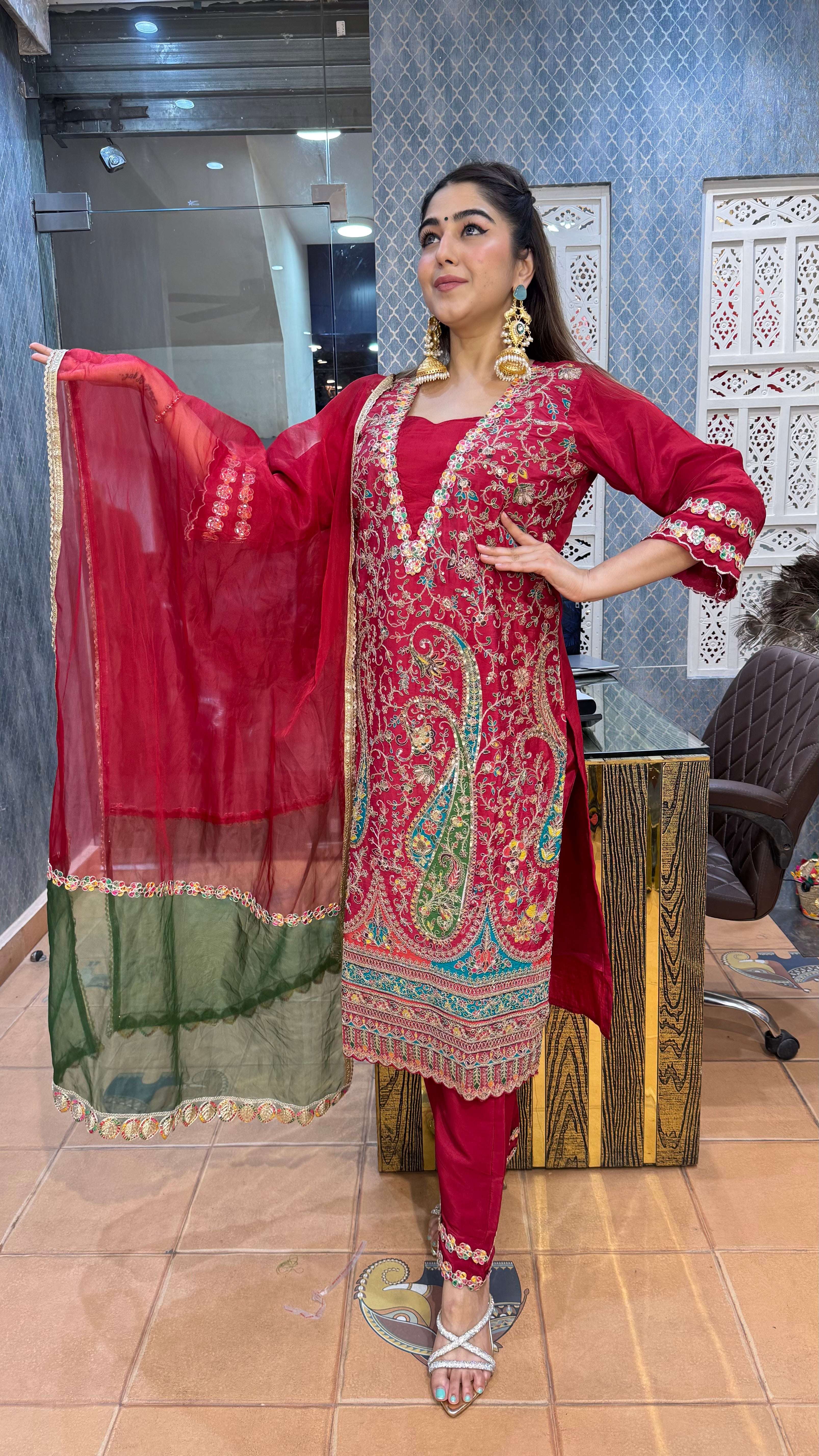 the sindoori suit