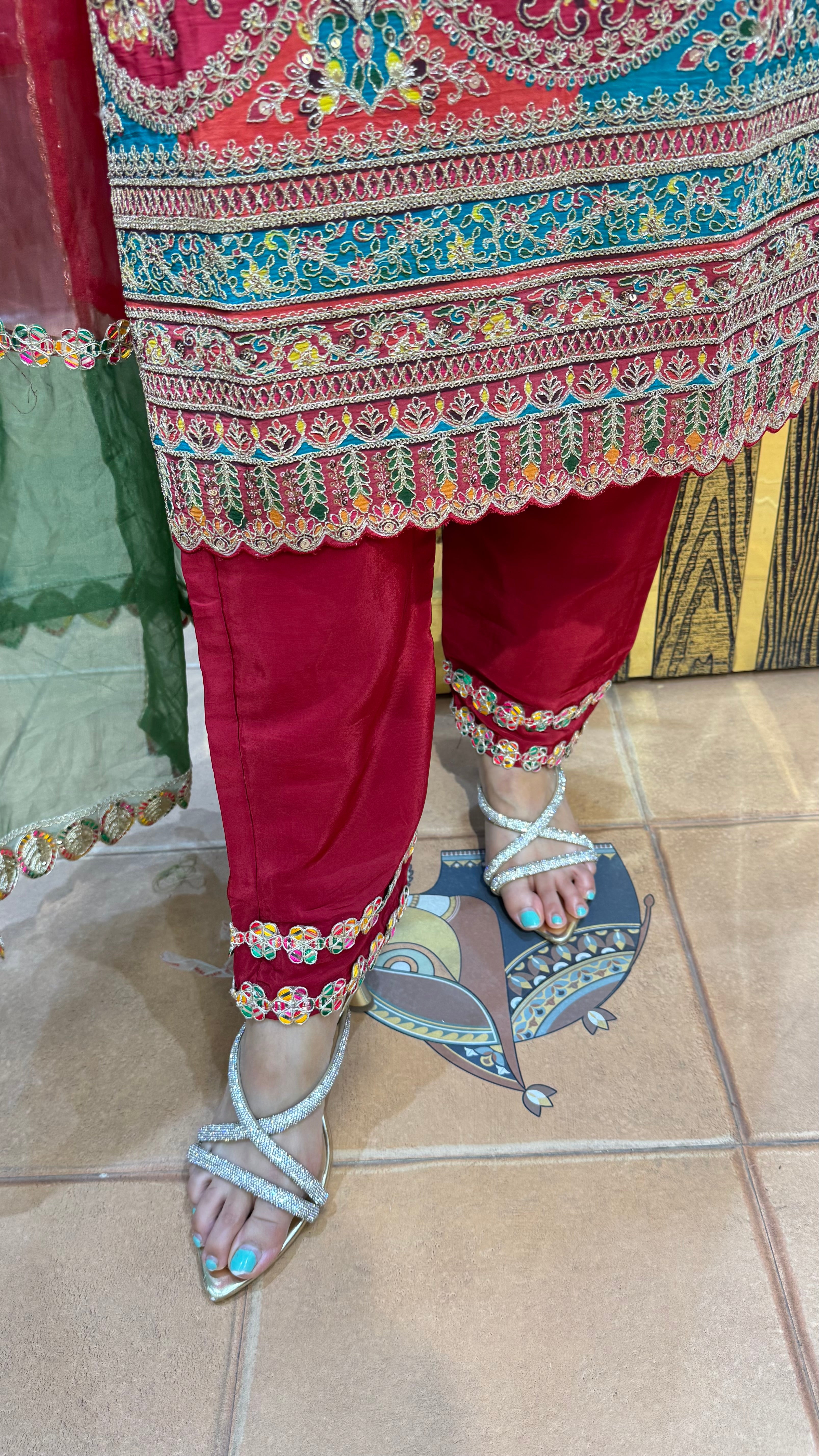 the sindoori suit