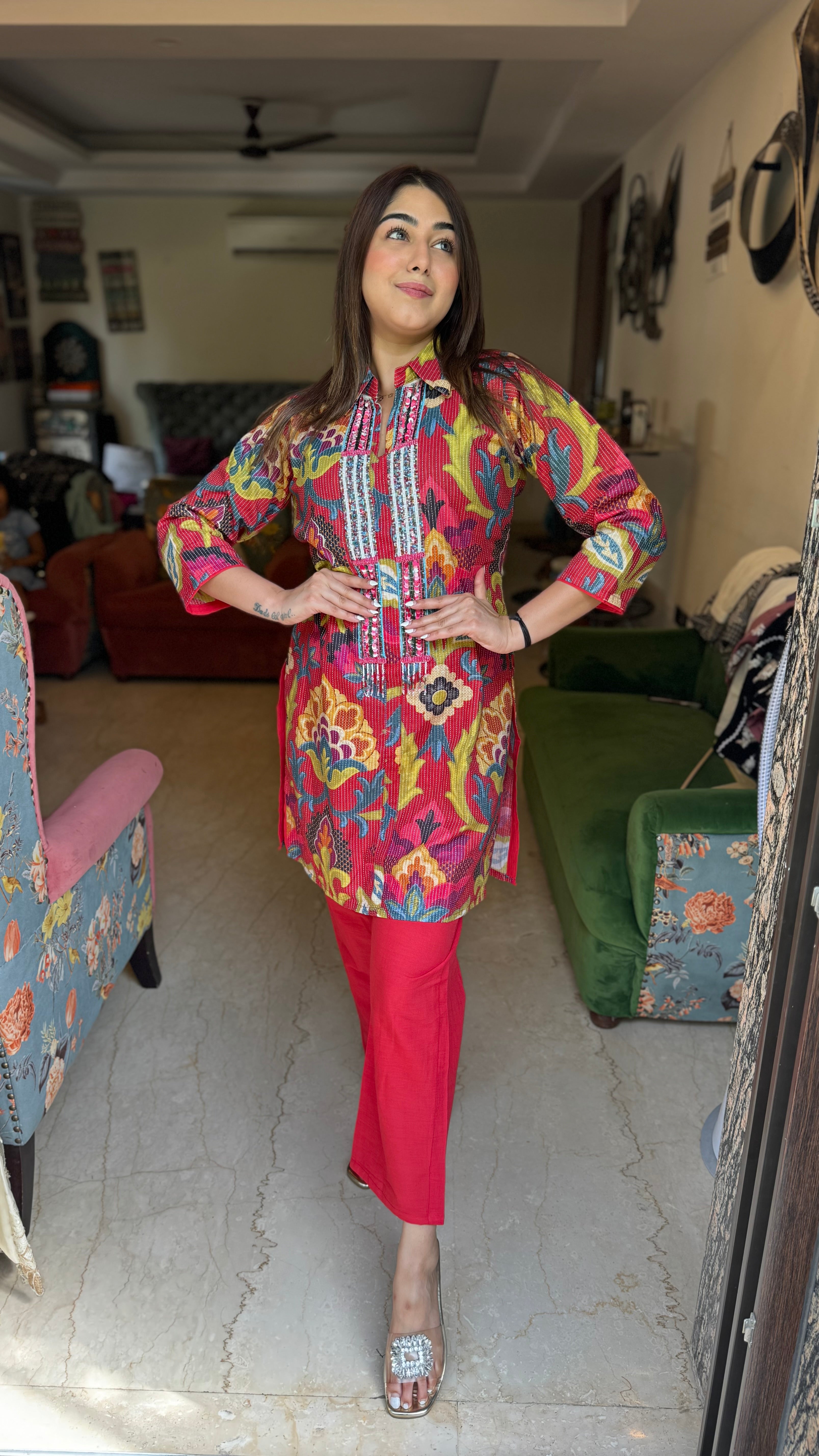 The Kantha Print Co Ord Set