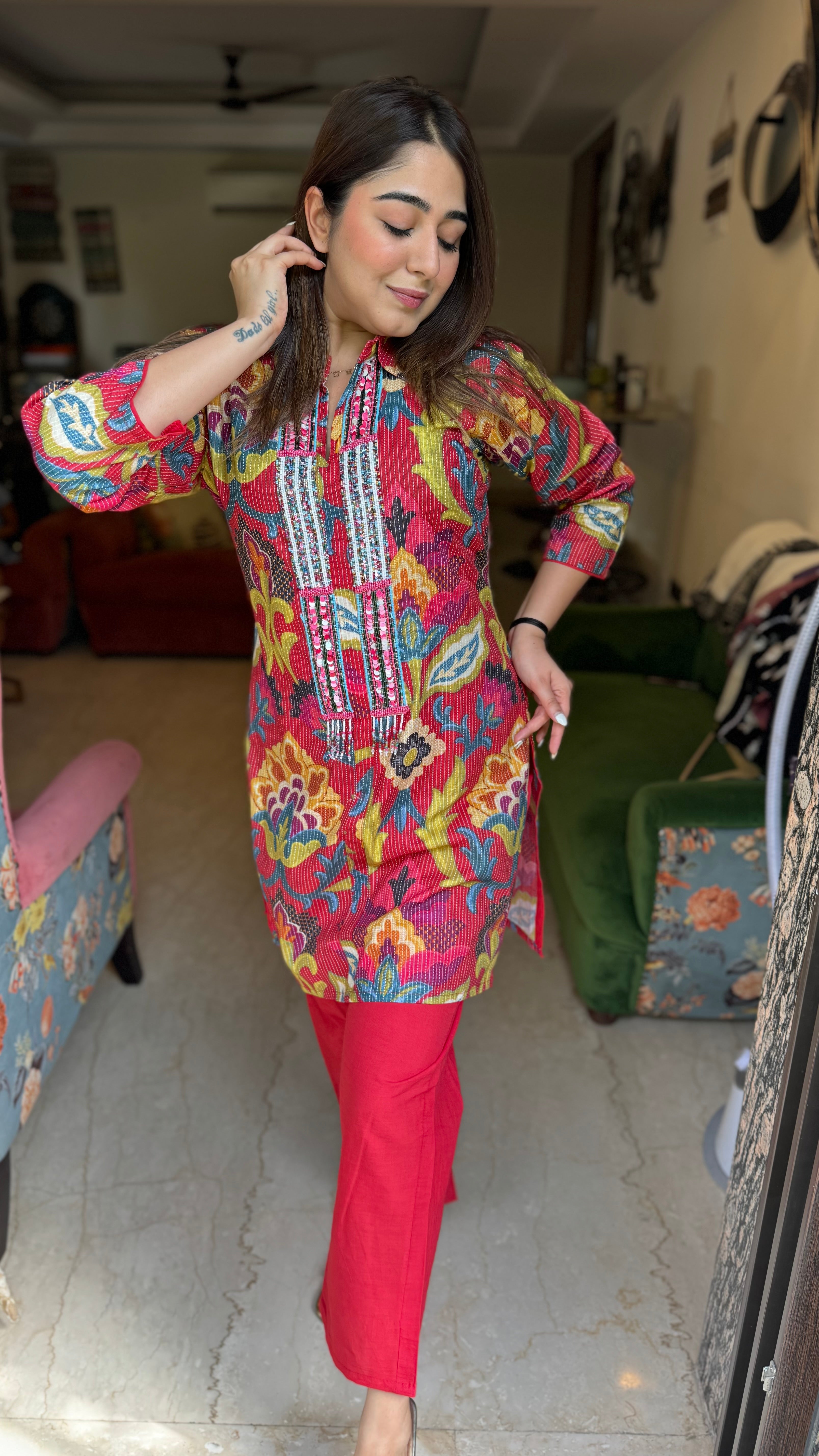 The Kantha Print Co Ord Set