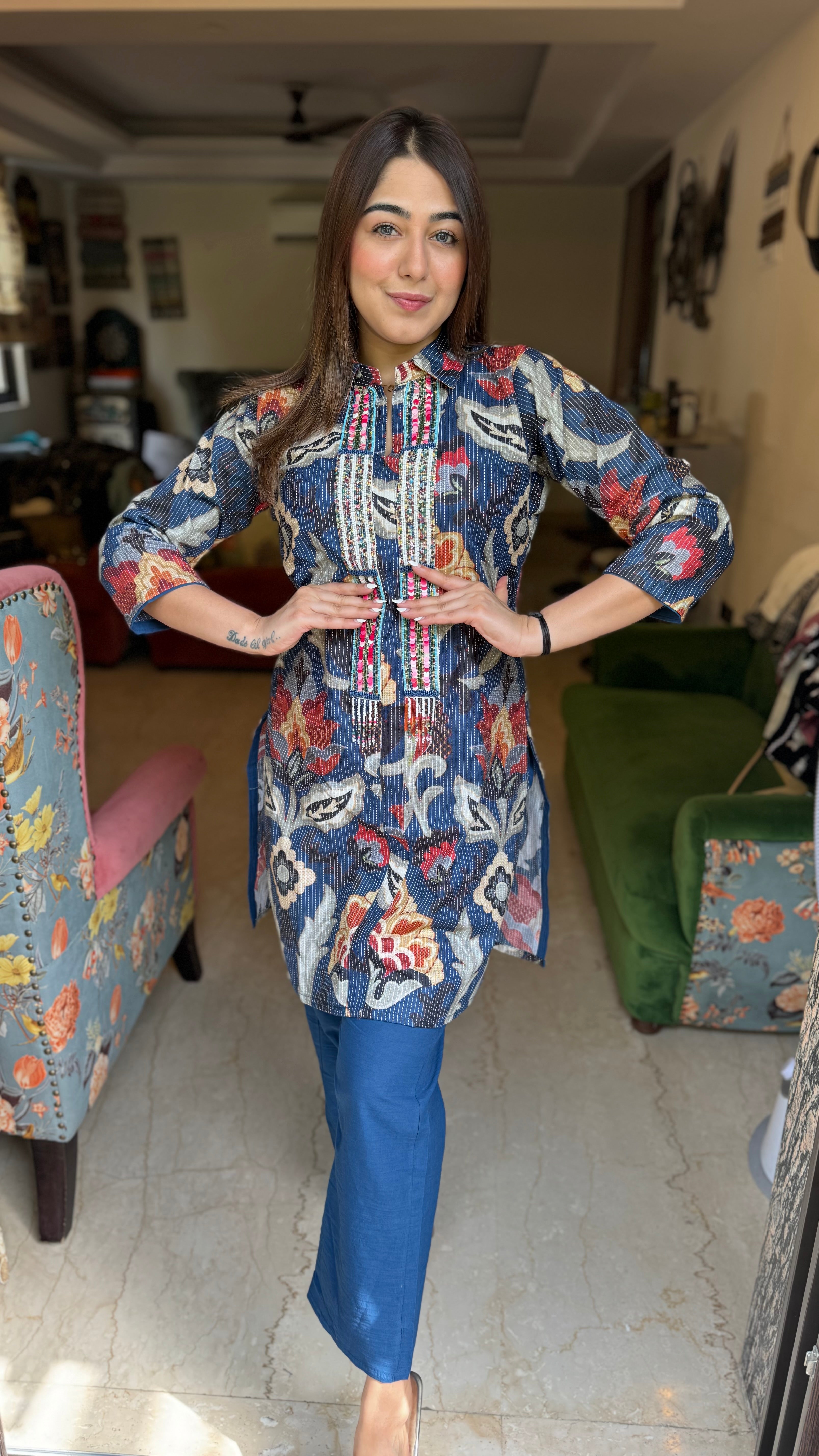 The Kantha Print Co Ord Set