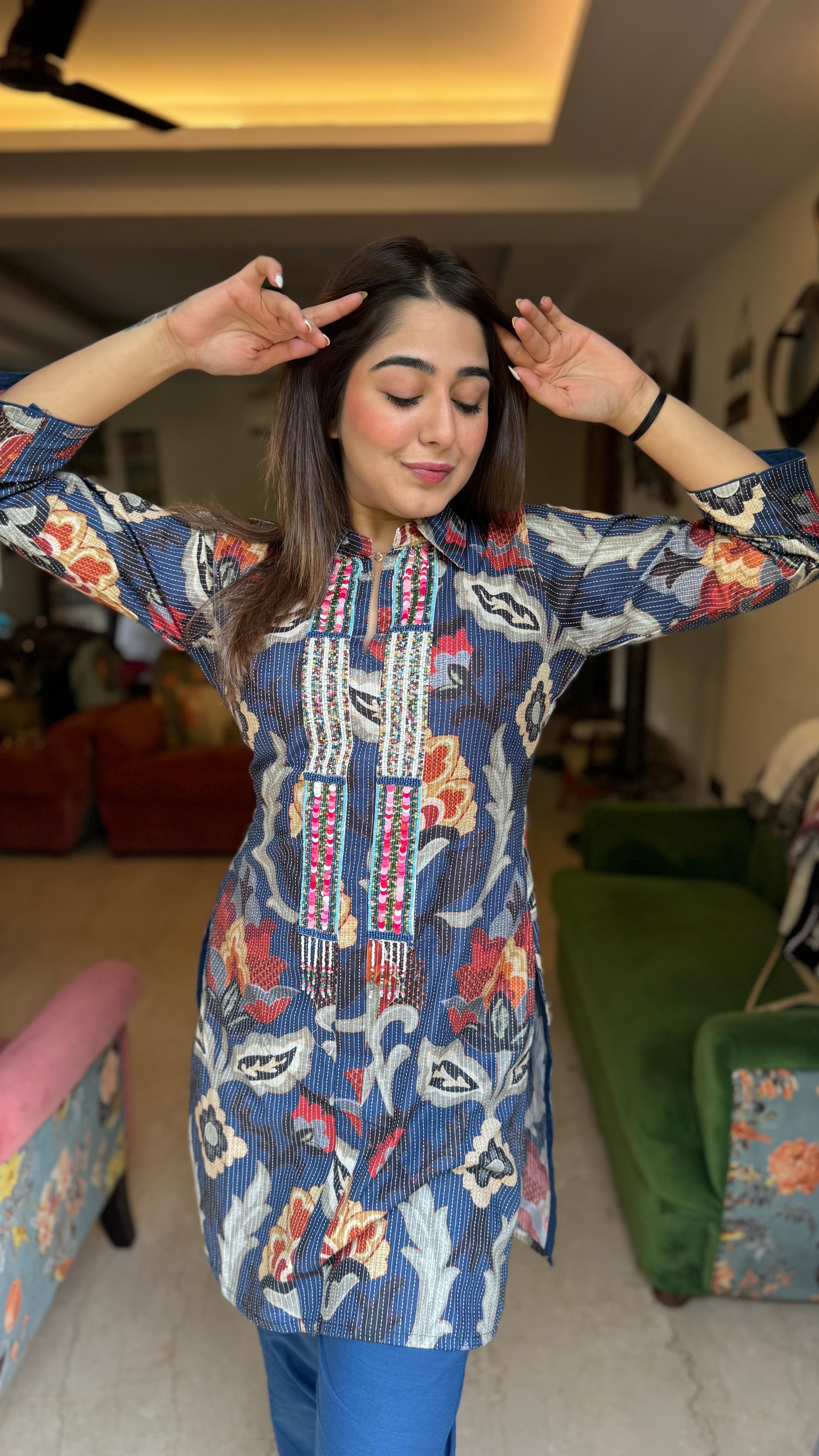 The Kantha Print Co Ord Set