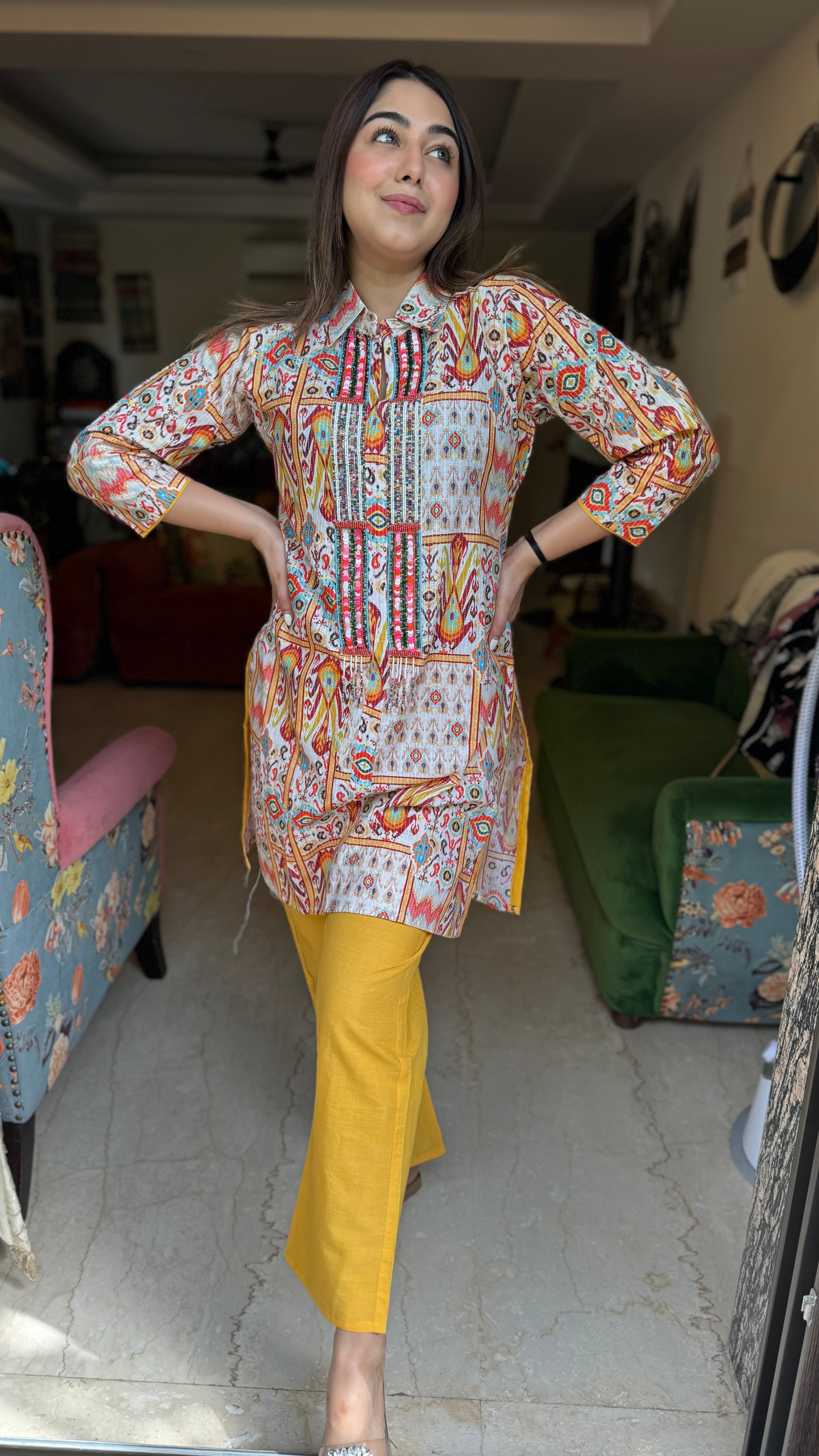 The Kantha Print Co Ord Set