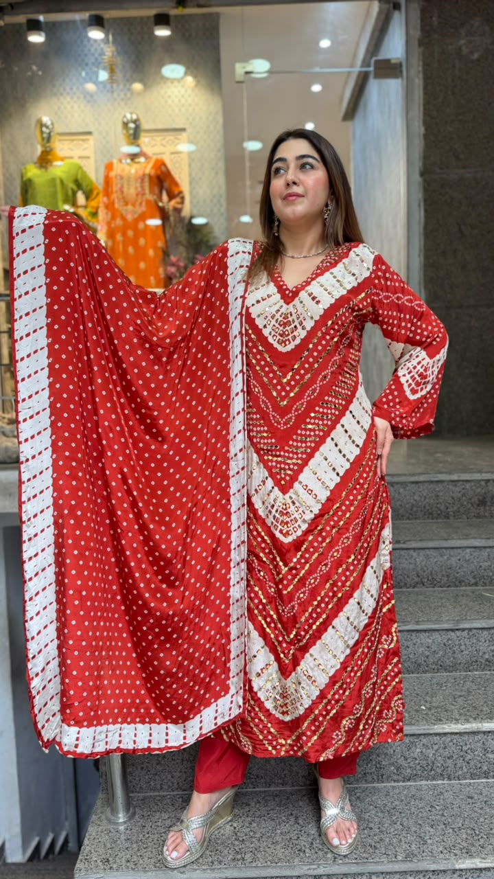 THE SINDOORI LONG SET
