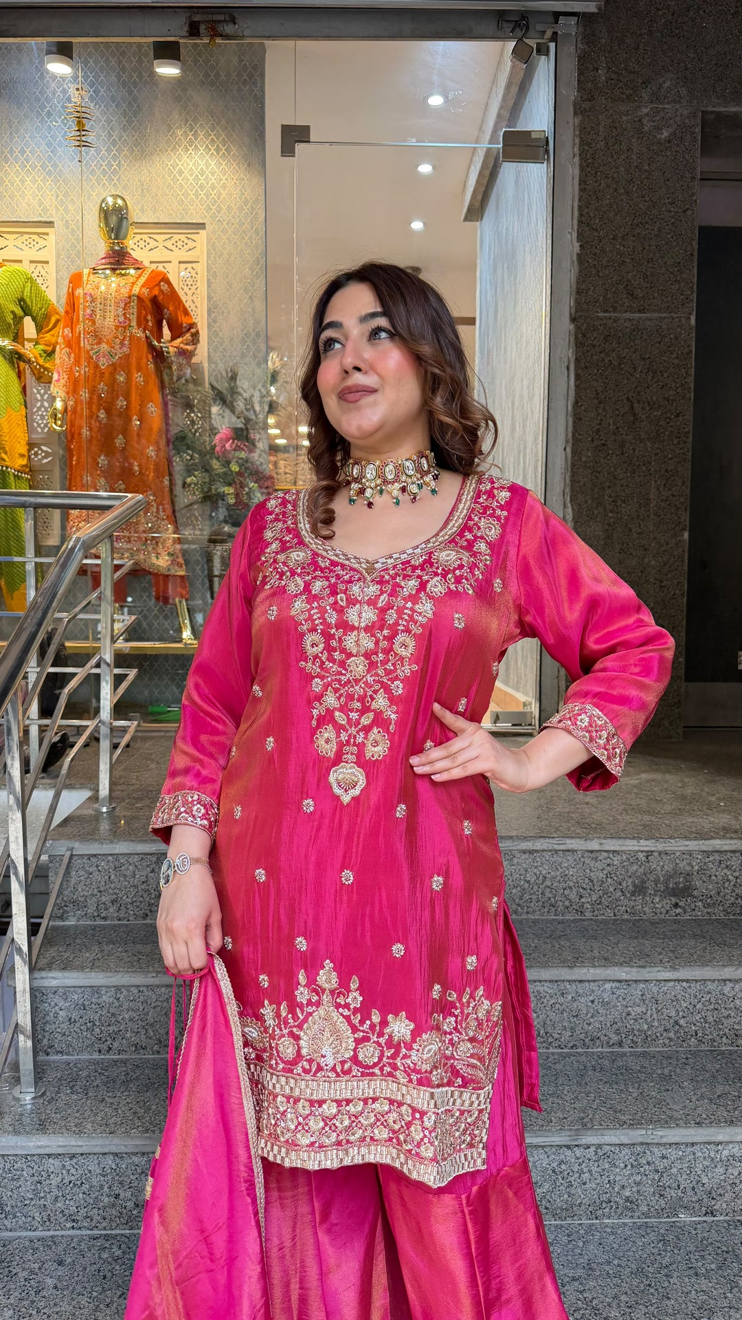 THE GULKAND SHARARA SET